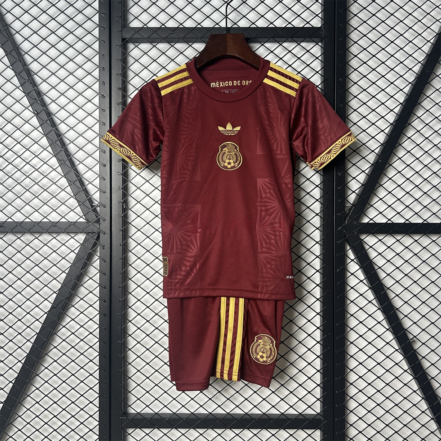 Mexico 2025 Gold Cup Red Special Edition Kids Kit - ManixJersey
