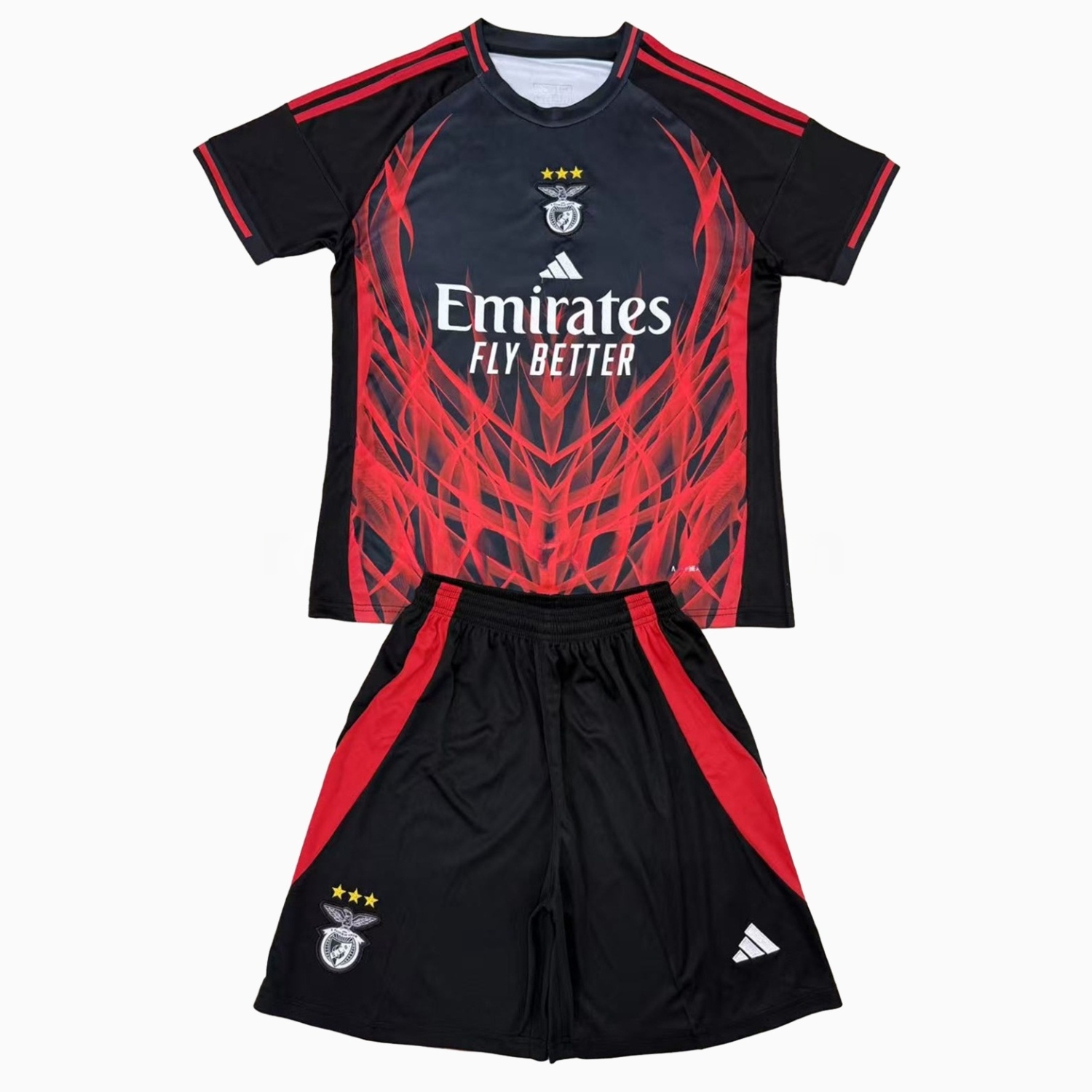 Benfica 24-25 Black and Red Special Edition Men's Adult Jersey Set - Fans Version - ManixJersey