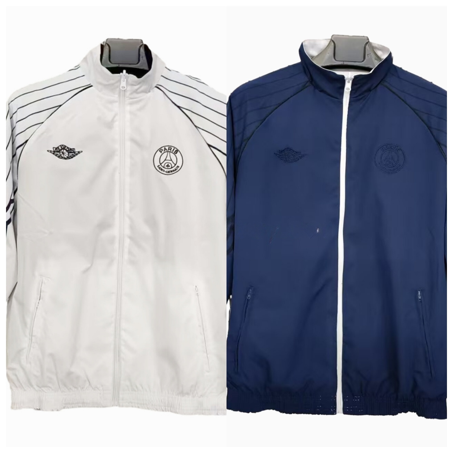 Paris Saint-Germain PSG 24-25 Wings Double Sided Reversible Windbreaker - White & Blue - ManixJersey