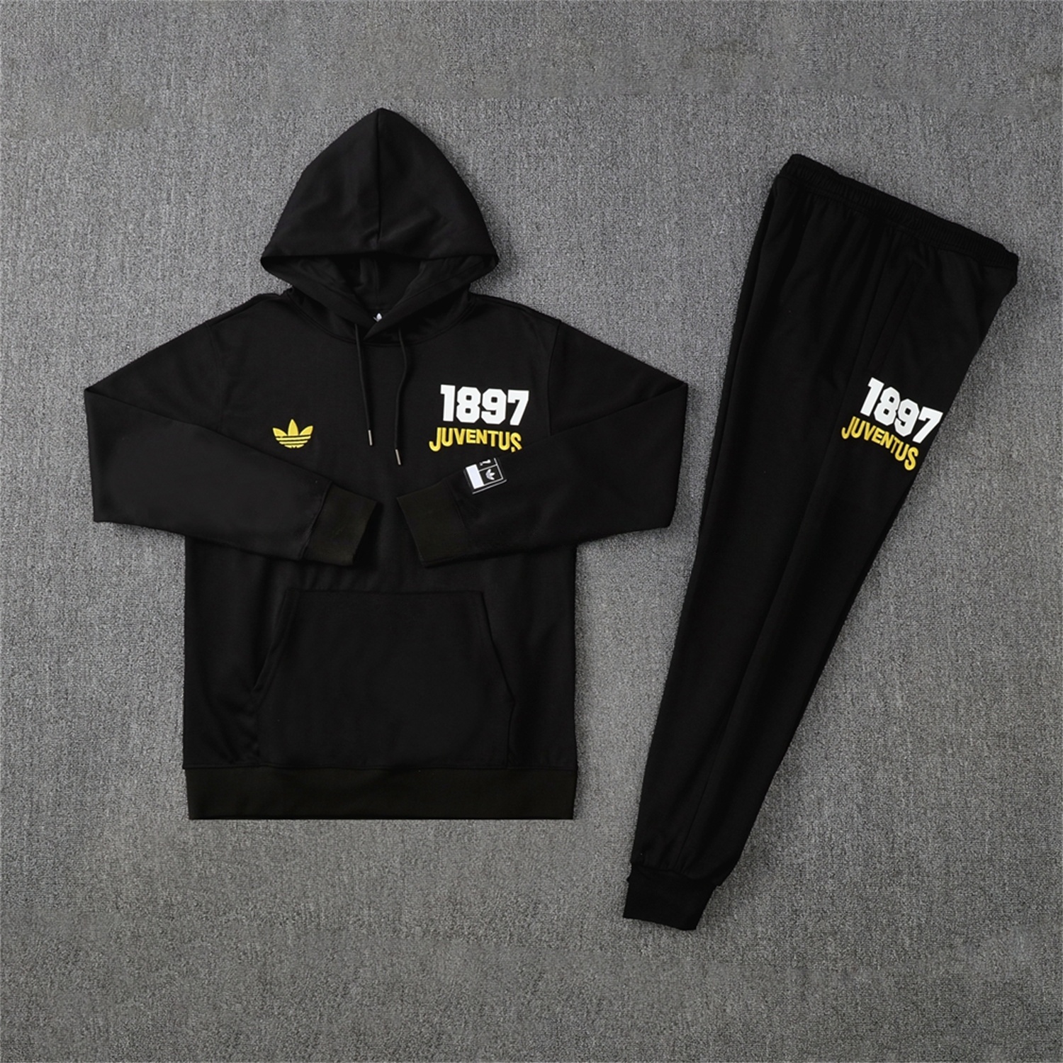 Juventus 25-26 Originals Varsity Hoodie Set - Black Hoodie and Pants - ManixJersey
