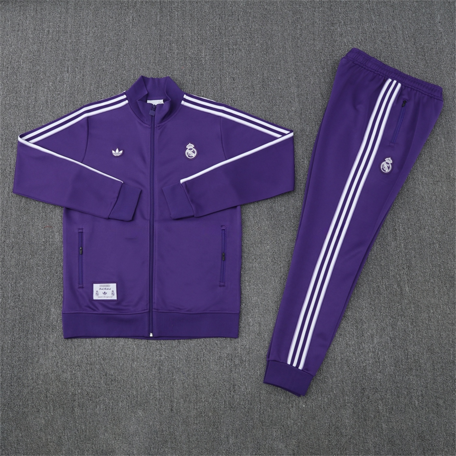 Real Madrid 25-26 Purple Terrace Icon Jacket Training Tracksuit - Purple Jackets & Pants - ManixJersey
