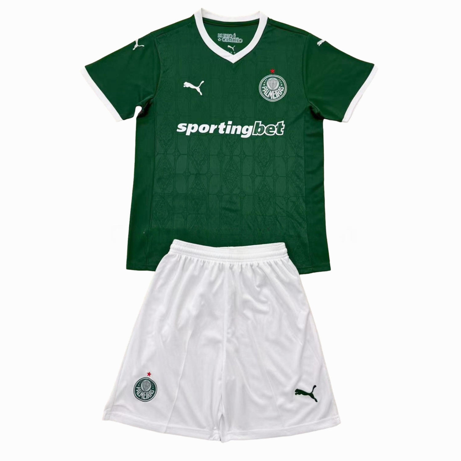 Palmeiras 25-26 Home Kids Kit - ManixJersey
