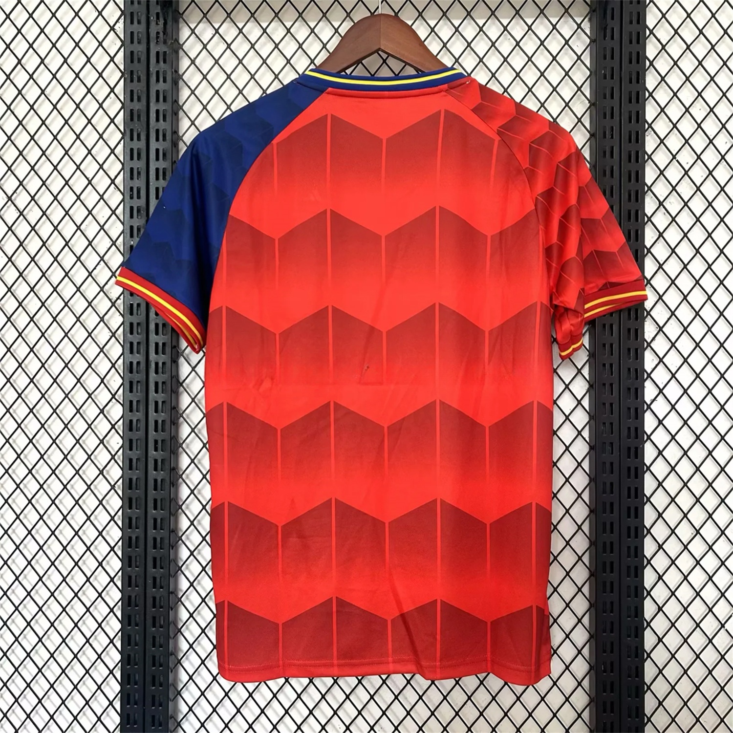 Spain 25-26 Red and Blue Throwback Style Jersey - Fans Version - ManixJersey