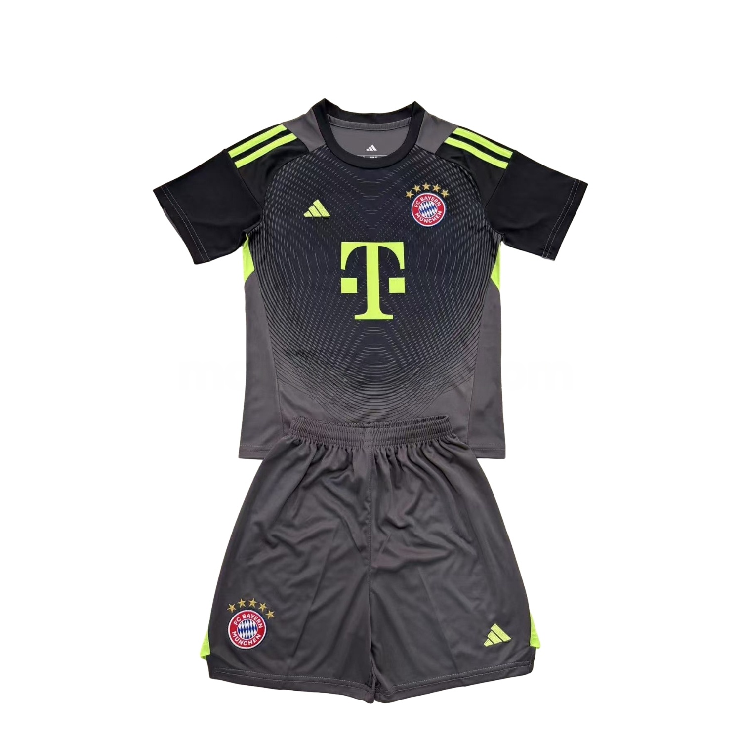 Bayern Munich 25-26 Grey Black Goalkeeper Men's Adult Jersey Set - Fans Version - ManixJersey