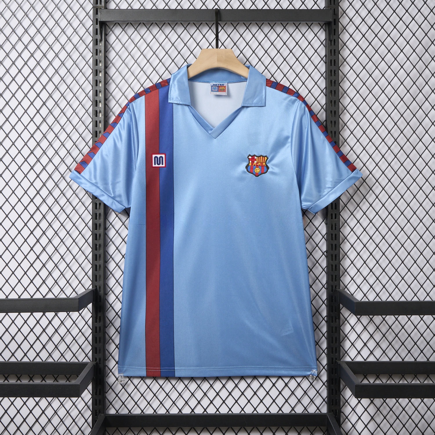 Retro B.A.R.S.A 1982-84 Away Blue Jersey - ManixJersey