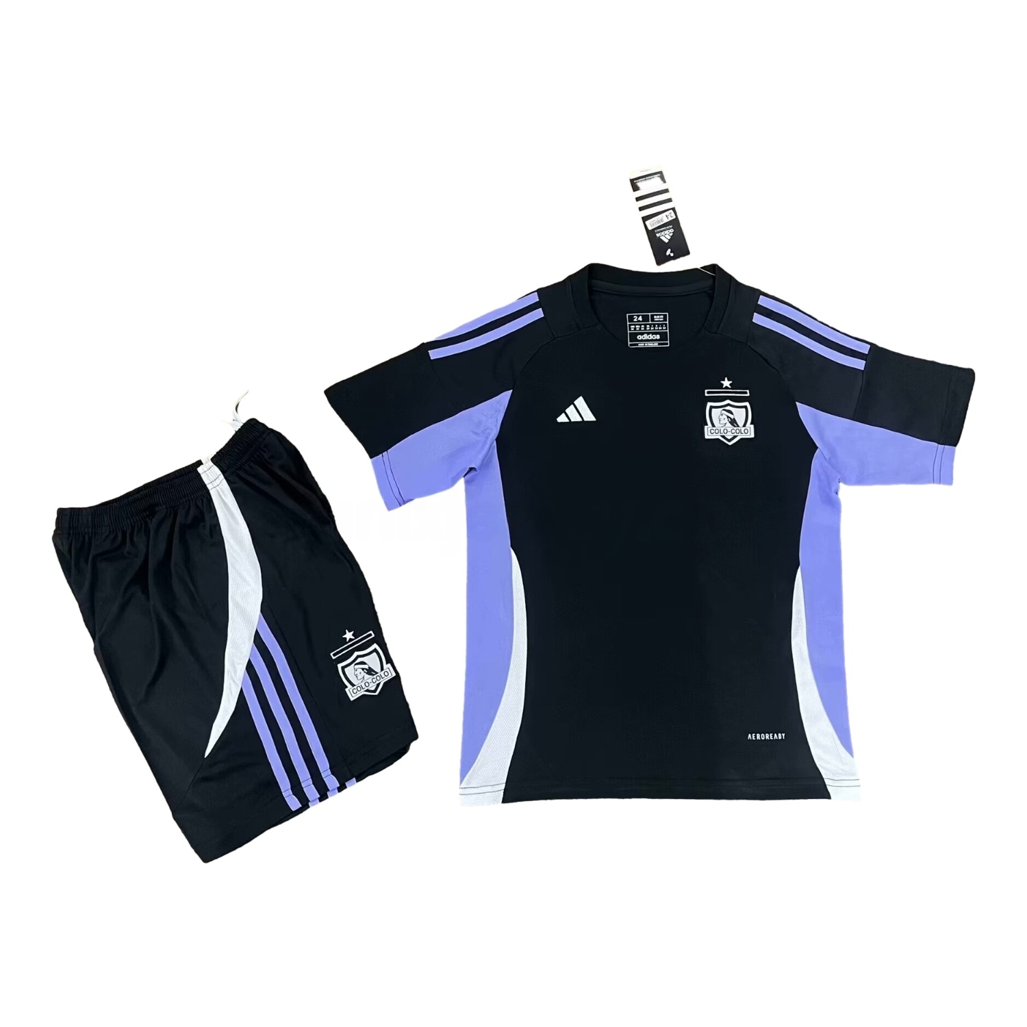 Colo Colo 25-26 Black Training Kids Kit - ManixJersey