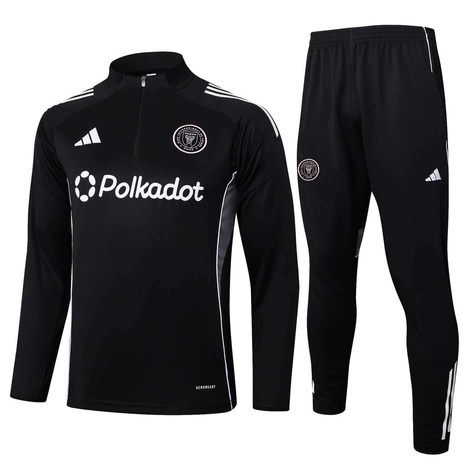 INT M.A.M 25-26 Long Sleeves Training Set - Black Top & Black Pants - ManixJersey