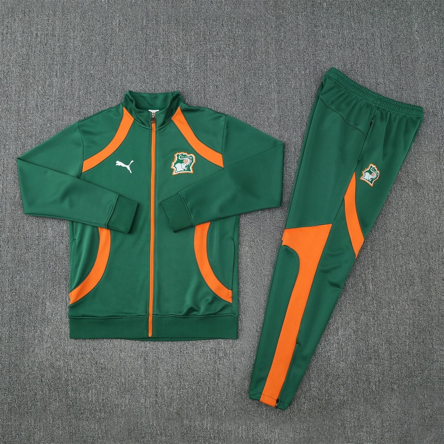 Côte d'Ivoire 25-26 Jacket Training Tracksuit - Green Jackets & Pants - ManixJersey