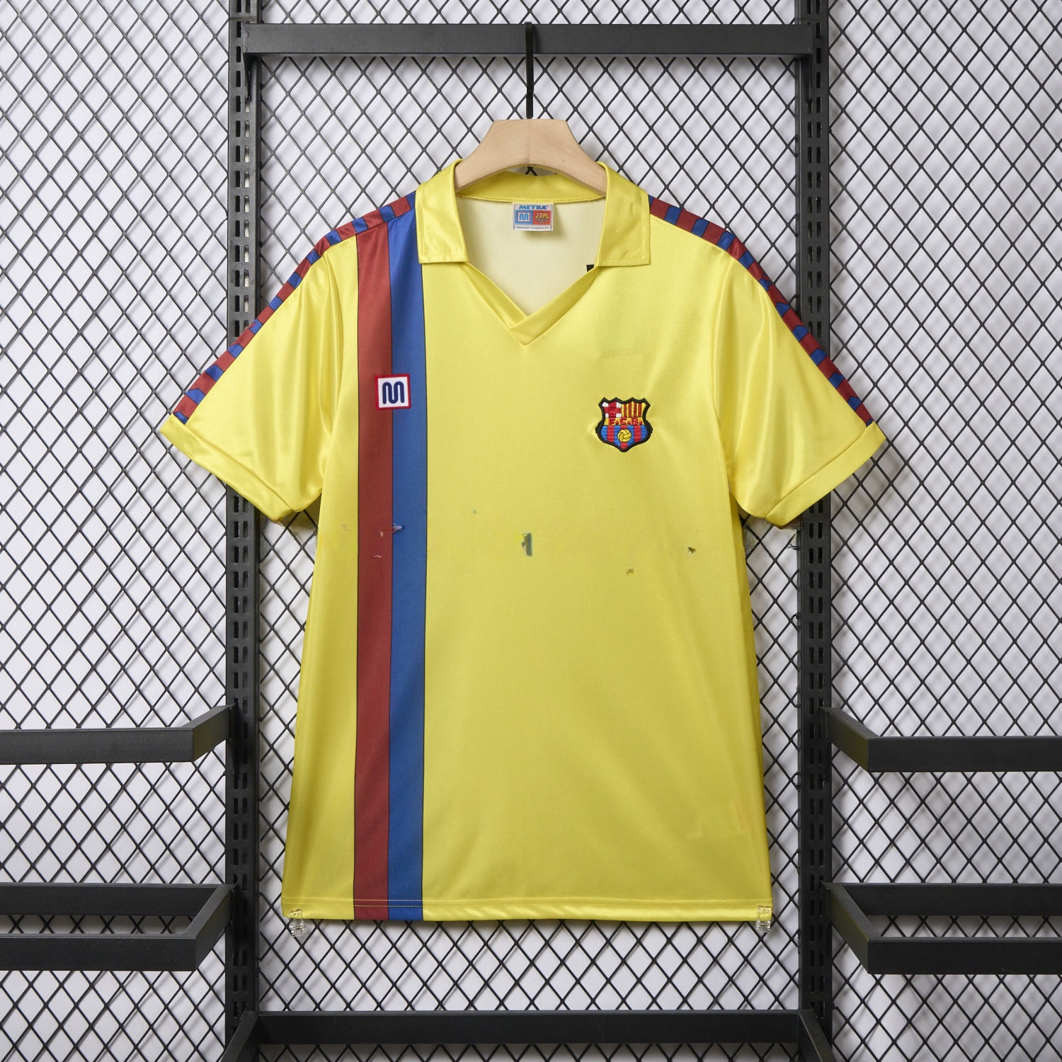 Retro B.A.R.S.A 1982-84 Away Yellow Jersey - ManixJersey