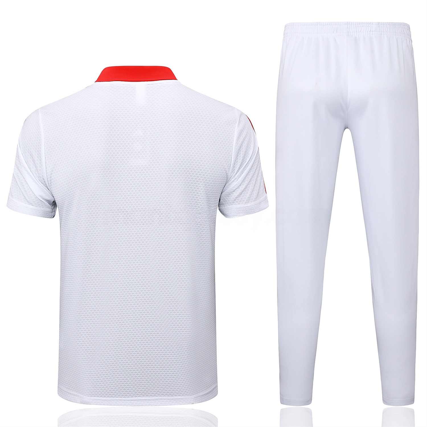 Bayern Munich 2025 125th Anniversary POLO Short-Sleeve Training Set - White Top and Pants - ManixJersey