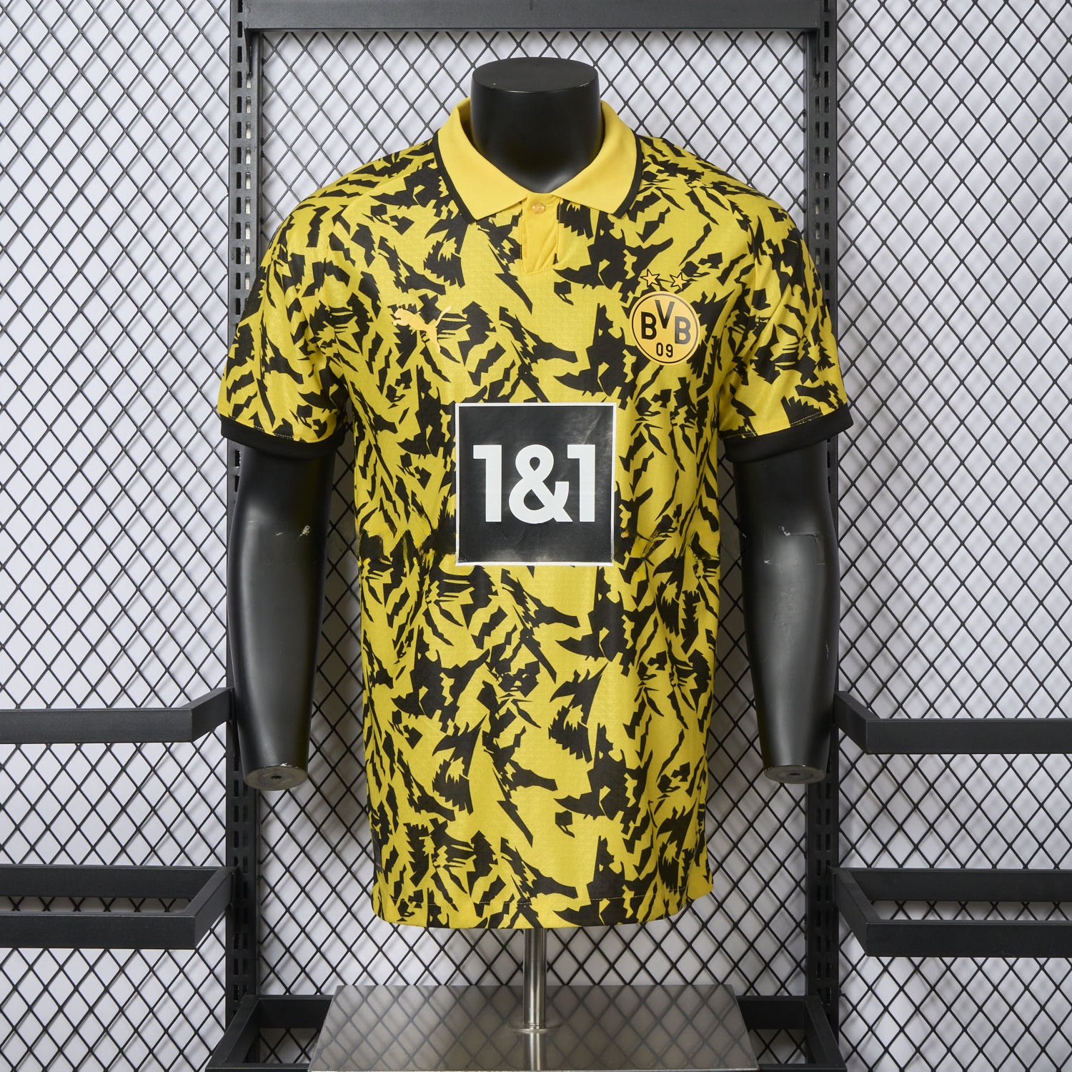 Dortmund 25-26 Black Disordered Texture Yellow Special Jersey - Player Version - ManixJersey