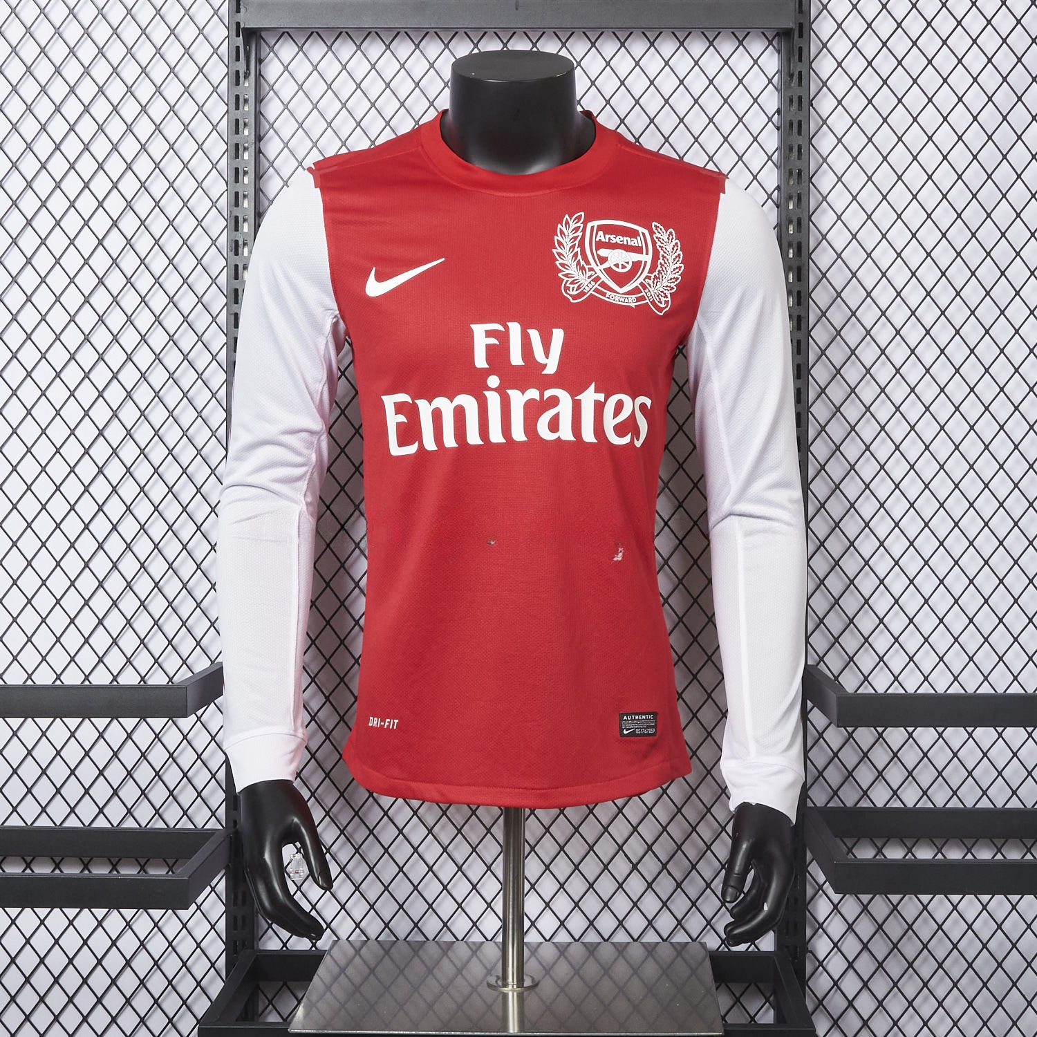 Retro Arsenal 2011-12 Home Long Sleeve Jersey - Player Version - ManixJersey