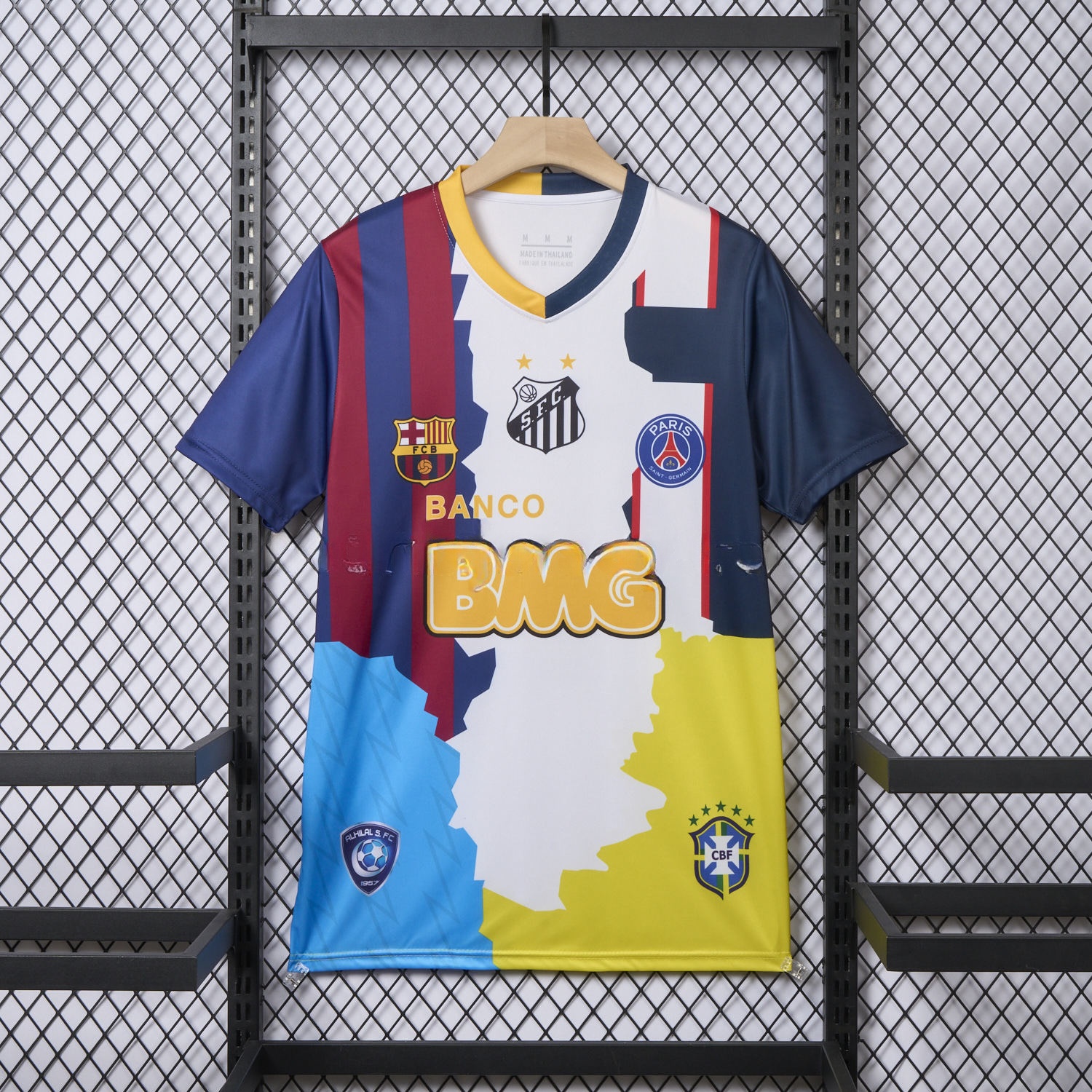 Neymar Career Commemorative Jersey - Fans Version - B.A.R.S.A Brazil Paris Saint-Germain PSG Santos Al Hilal SFC - ManixJersey