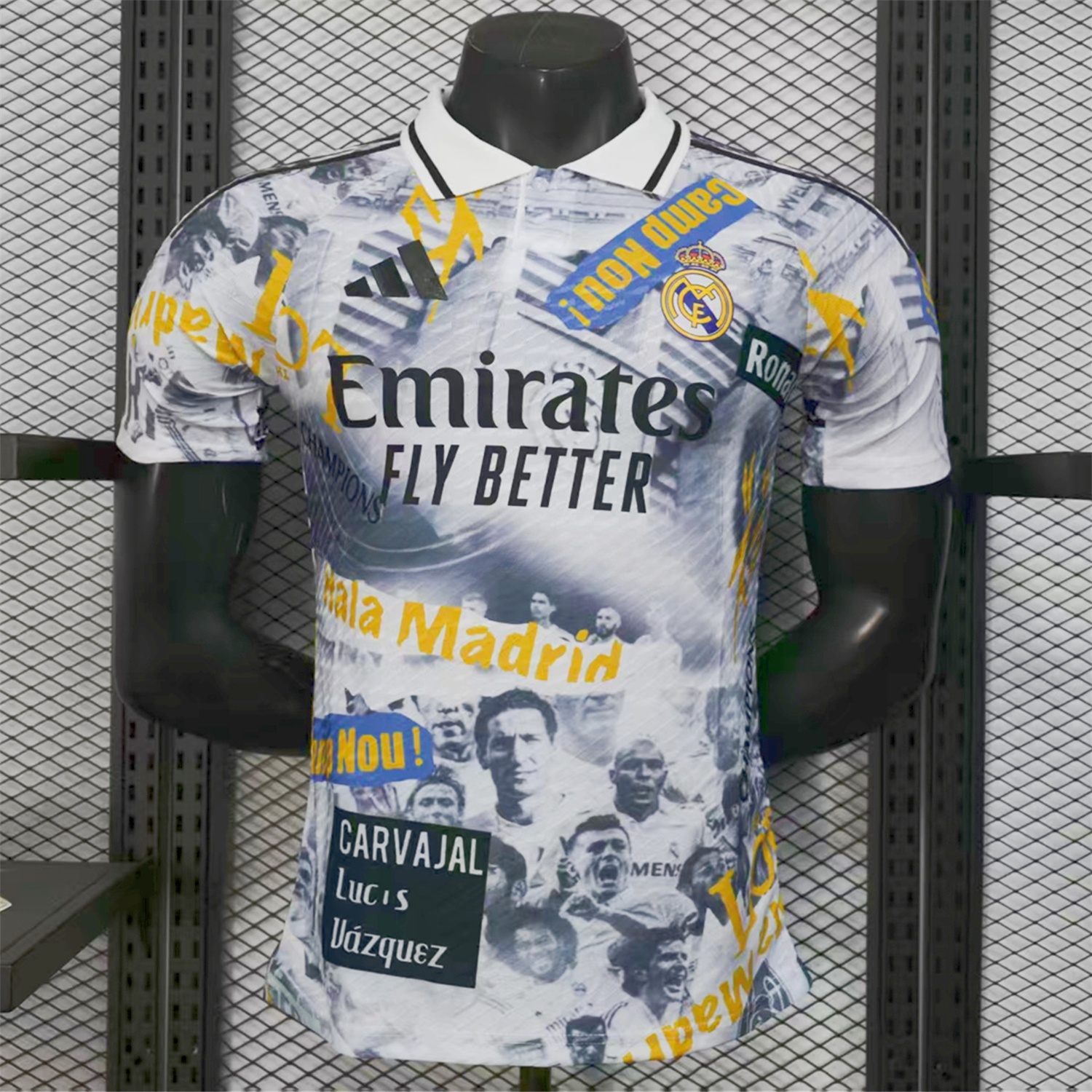 Real Madrid 25-26 Capture Of Camp Nou POLO White Special Jersey - Player Version - ManixJersey