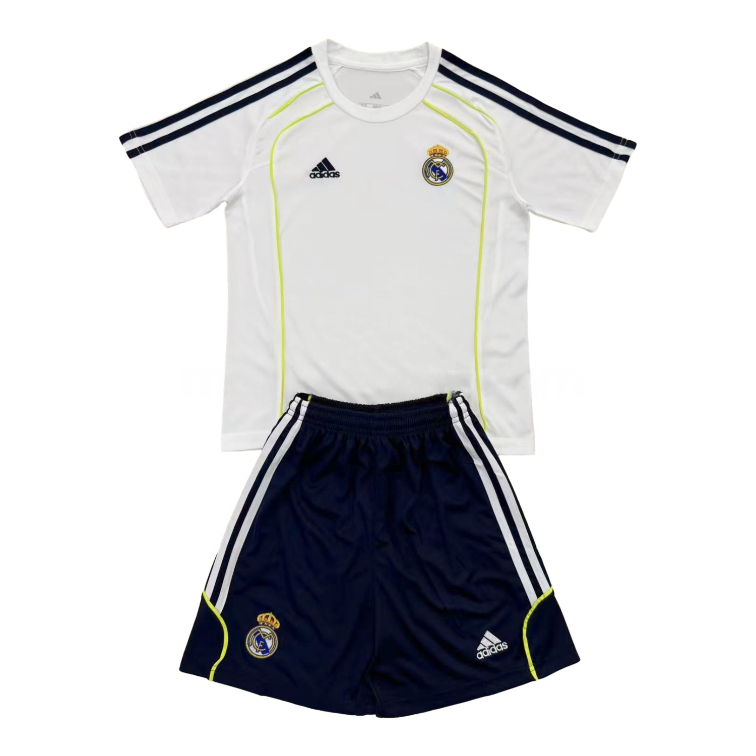 Real Madrid 25-26 T90 Throwback White Training Men's Adult Jersey Set - Fans Version - ManixJersey