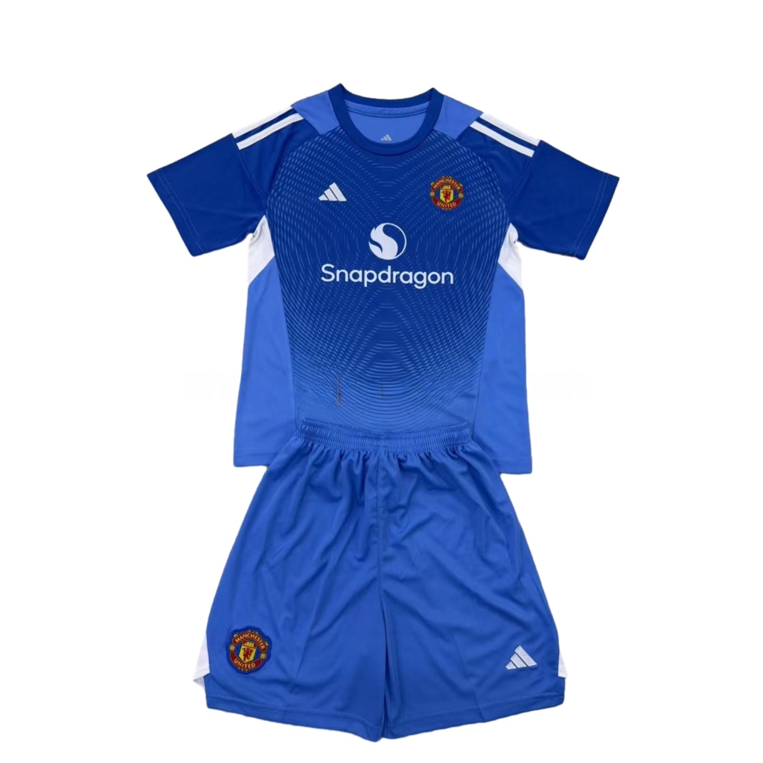 Manchester United 2025 Blue Goalkeeper Kids Kit - ManixJersey