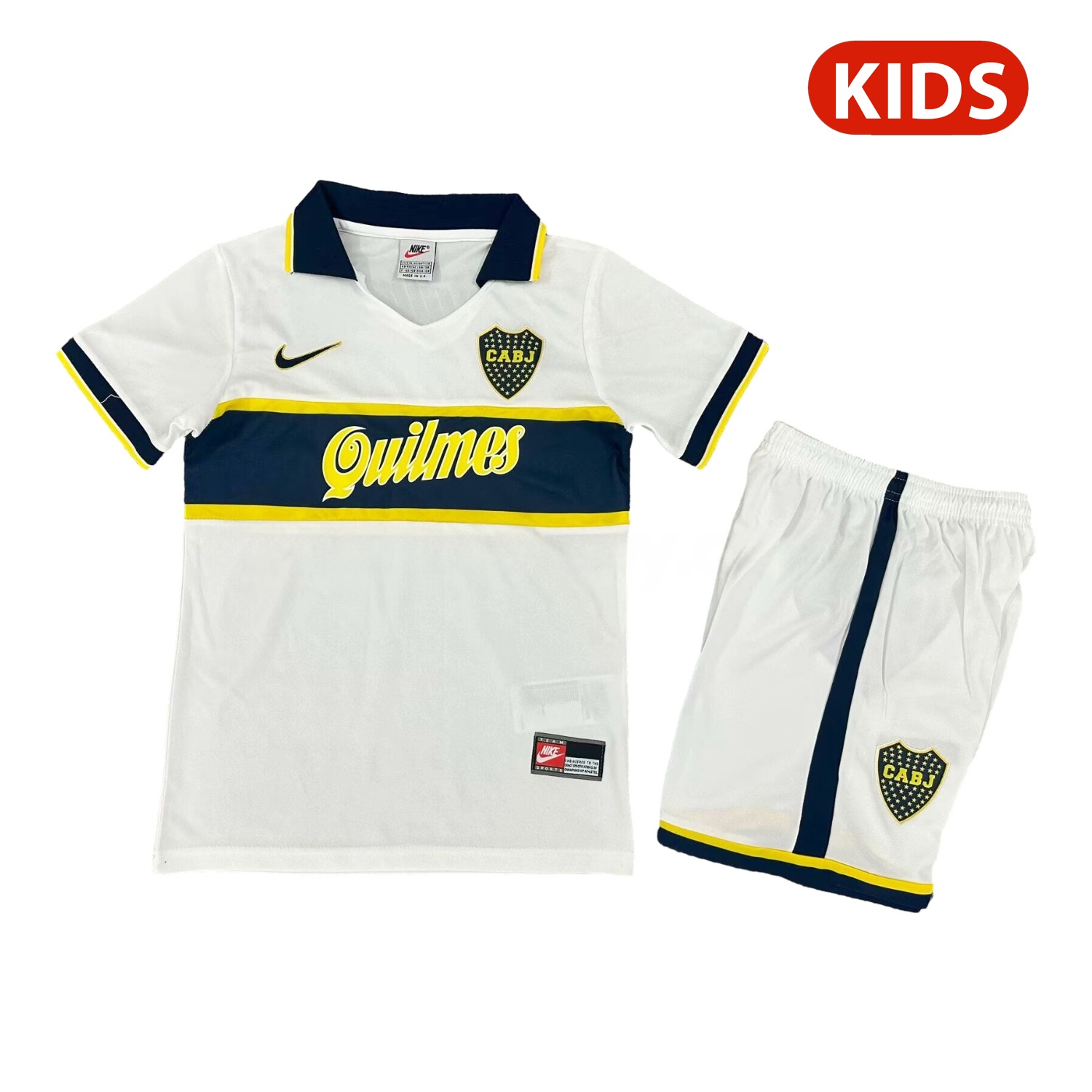 Retro Boca Juniors 1996-97 Away Kids Kit - ManixJersey