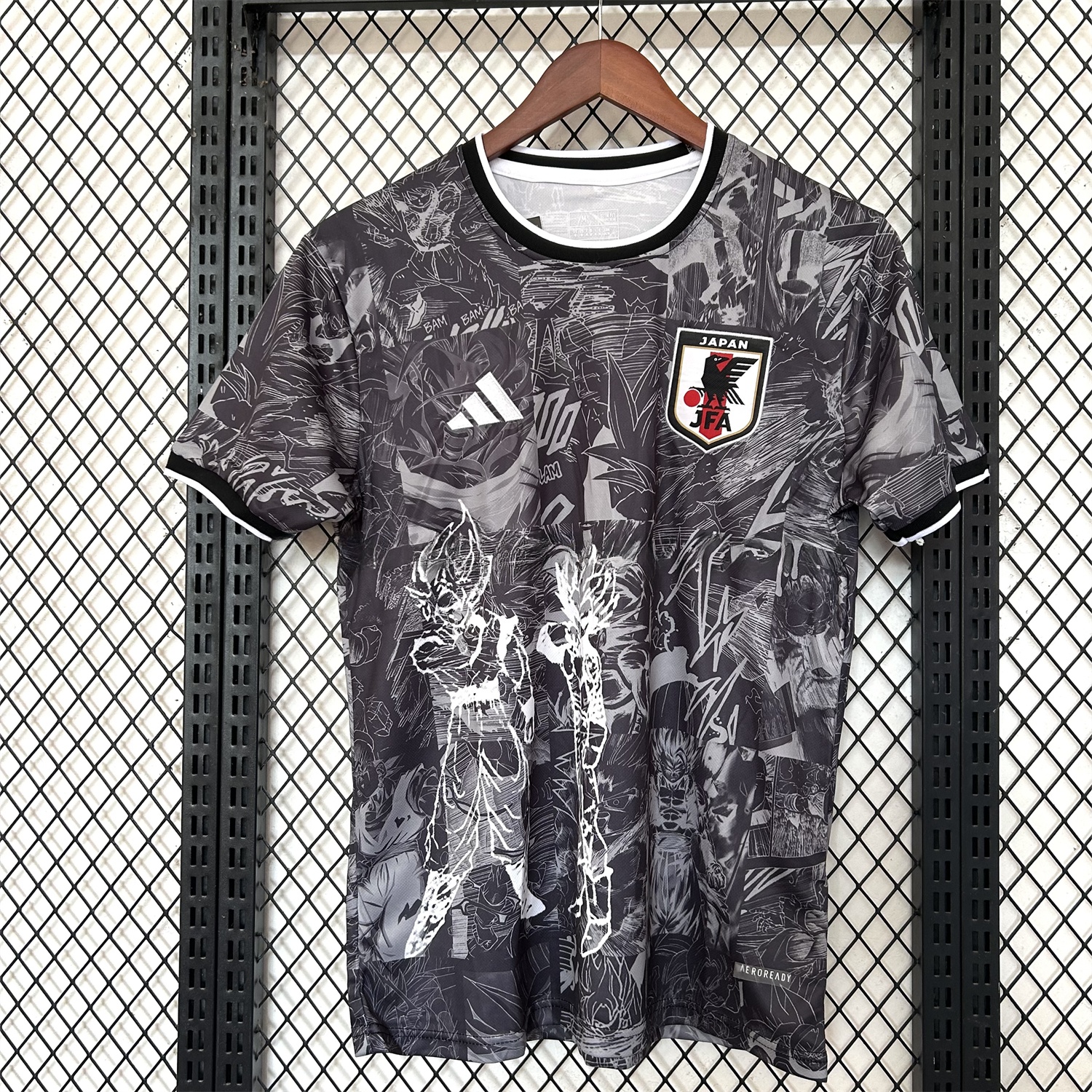 Japan 25-26 White Stroke Wukong Black Jersey - Fans Version - ManixJersey