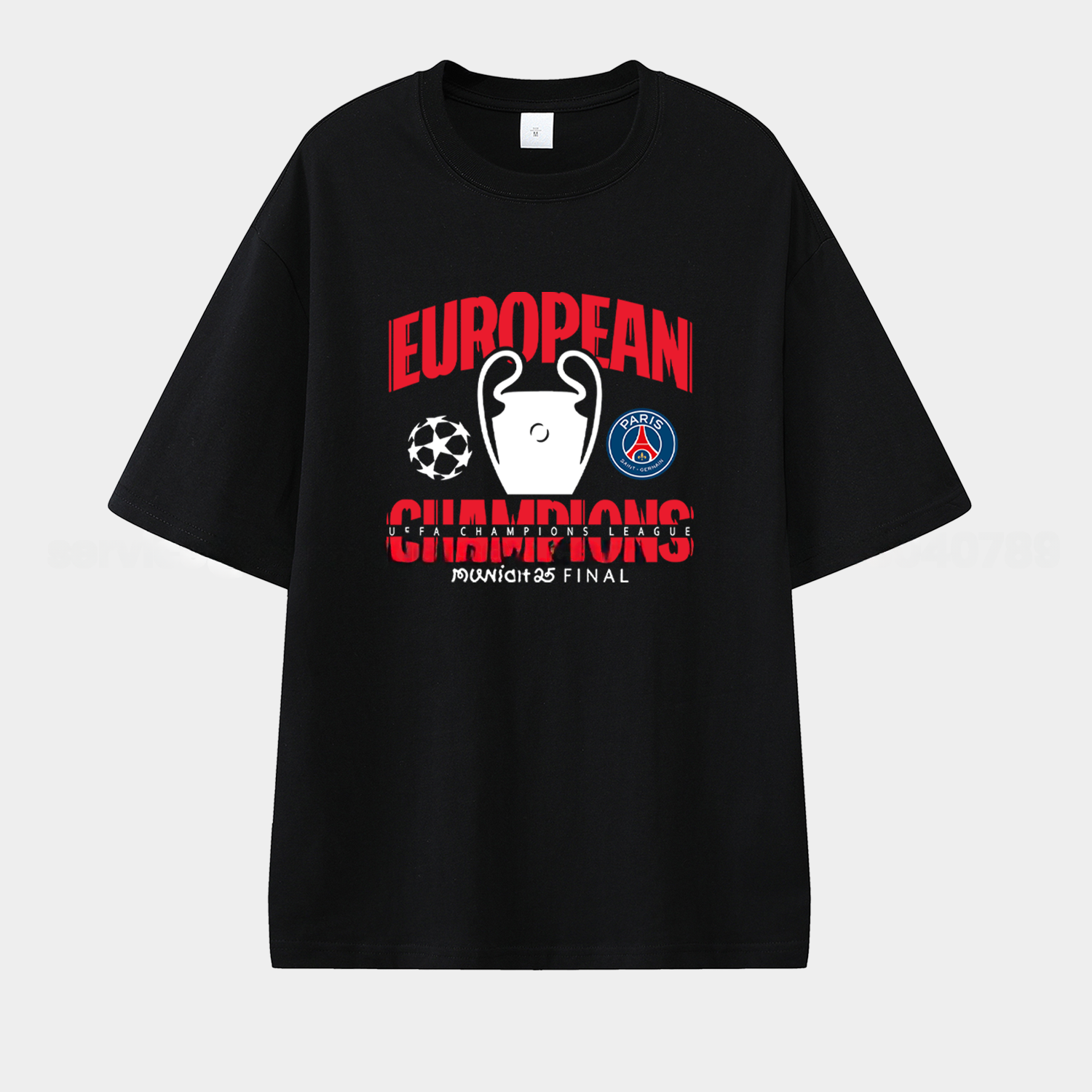 Paris Saint-Germain PSG 2025 European Champions Winner Unisex Pure Cotton T-shirt - ManixJersey