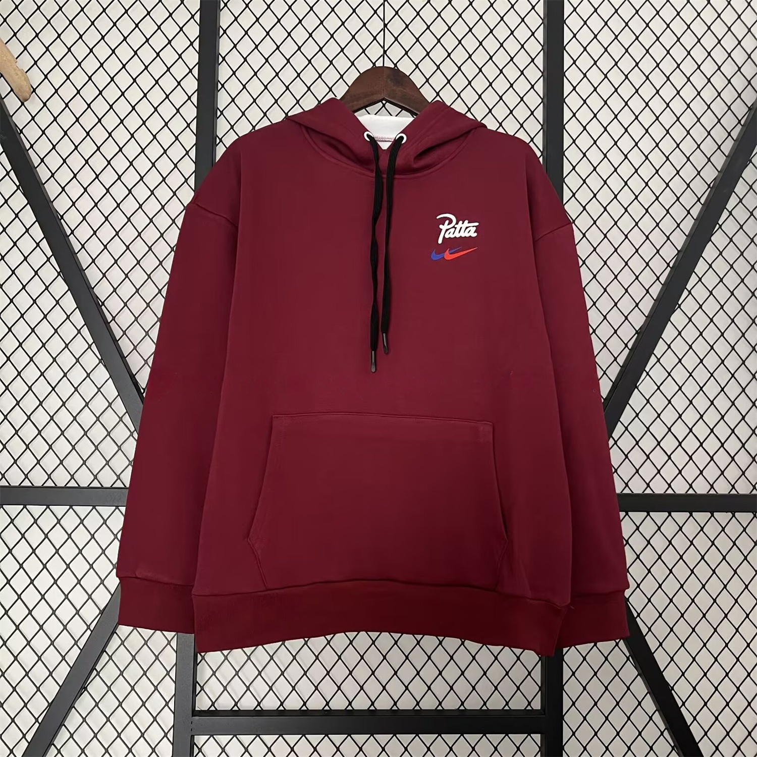 Barcelona x Patta 25-26 Red Unisex Pullover Hoodie - ManixJersey