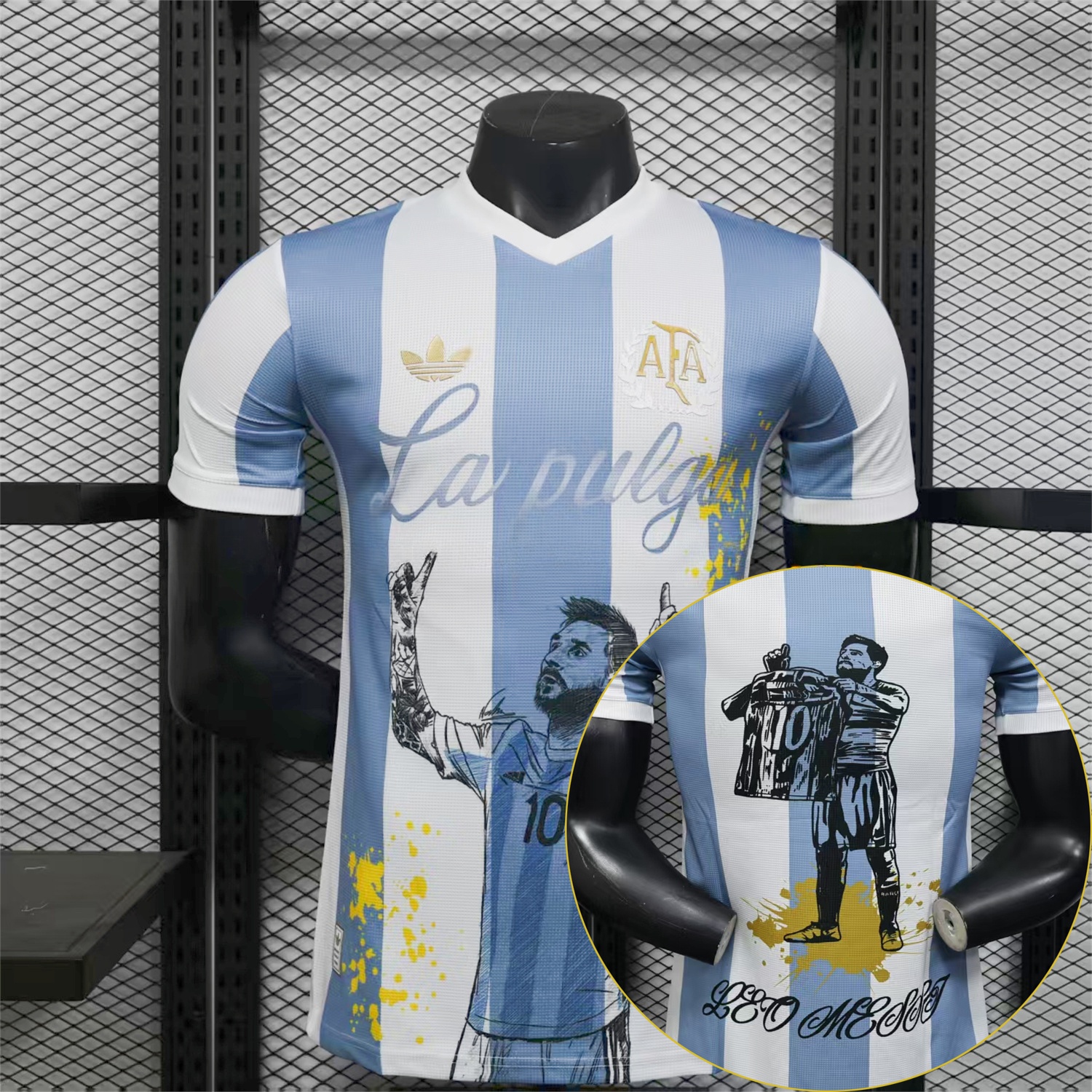 Argentina 25-26 50th Anniversary Messi Graffiti Special Jersey - Player Version - ManixJersey