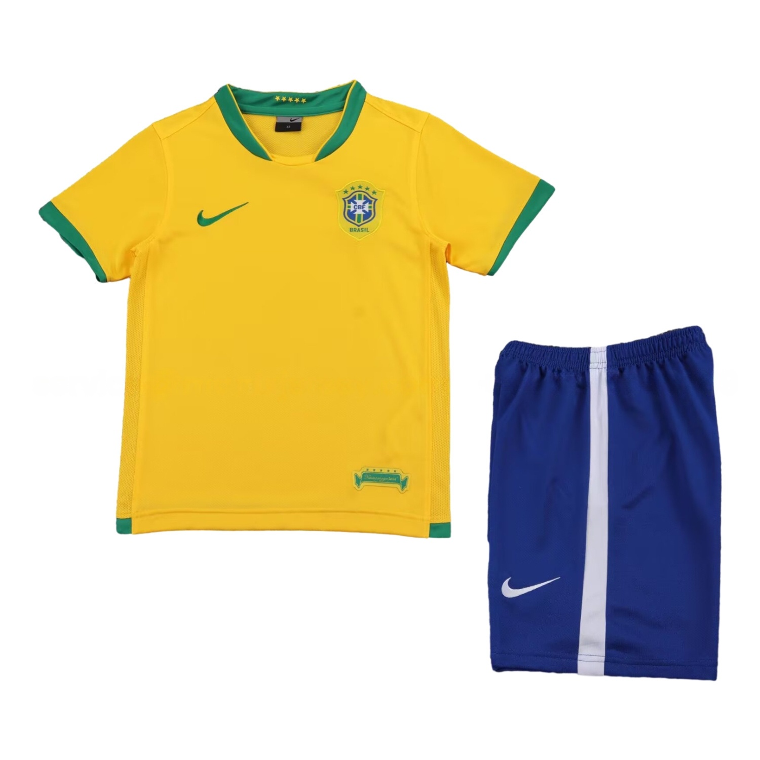 Retro Brazil 2006 Home Kids Kit - ManixJersey