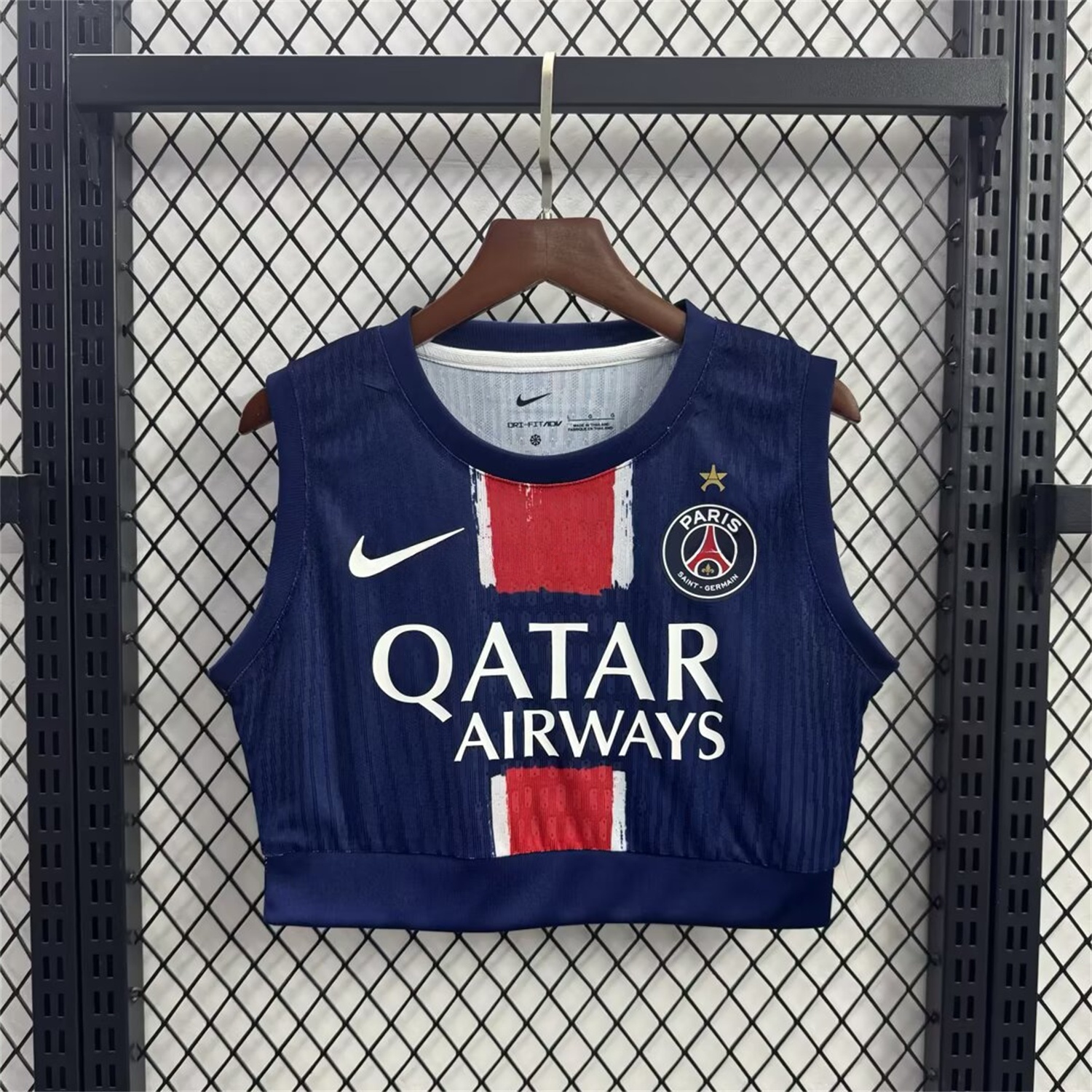 Women's Paris Saint-Germain PSG 2025 Champions League Eiffel Tower Star Yoga Vest - ManixJersey
