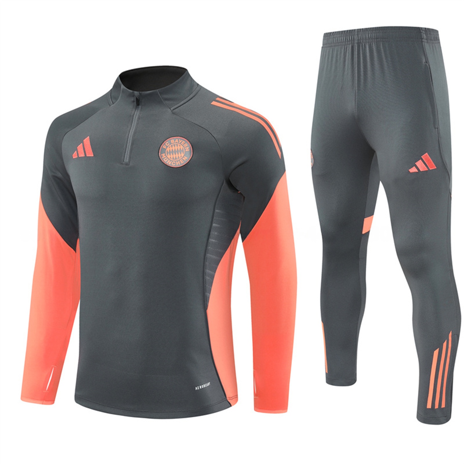 Bayern Munich 25-26 Long Sleeves Training Set - Dark Grey Top & Pants - ManixJersey