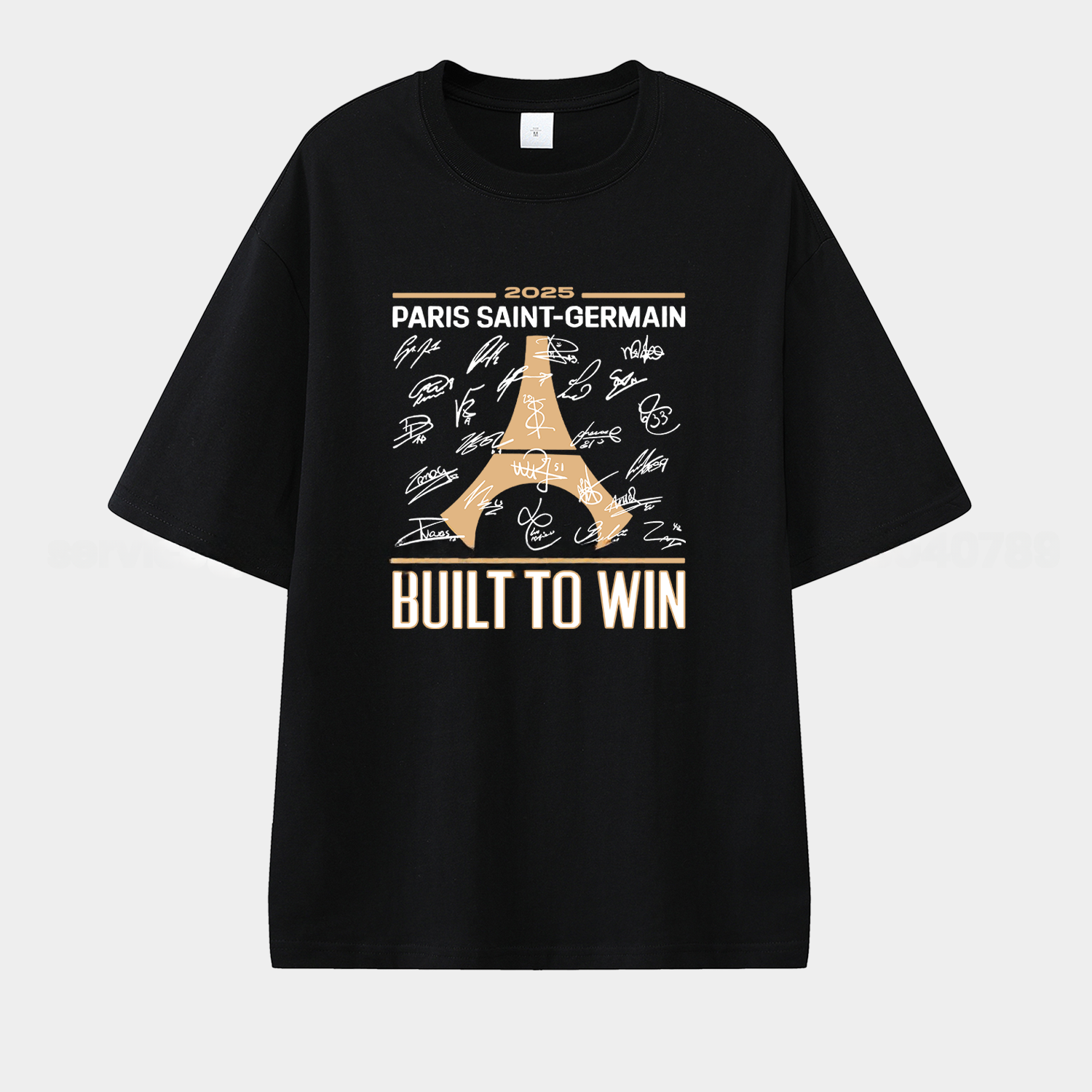 Paris Saint-Germain PSG 2025 Build To Win Eiffel Tower Unisex Pure Cotton T-shirt - ManixJersey
