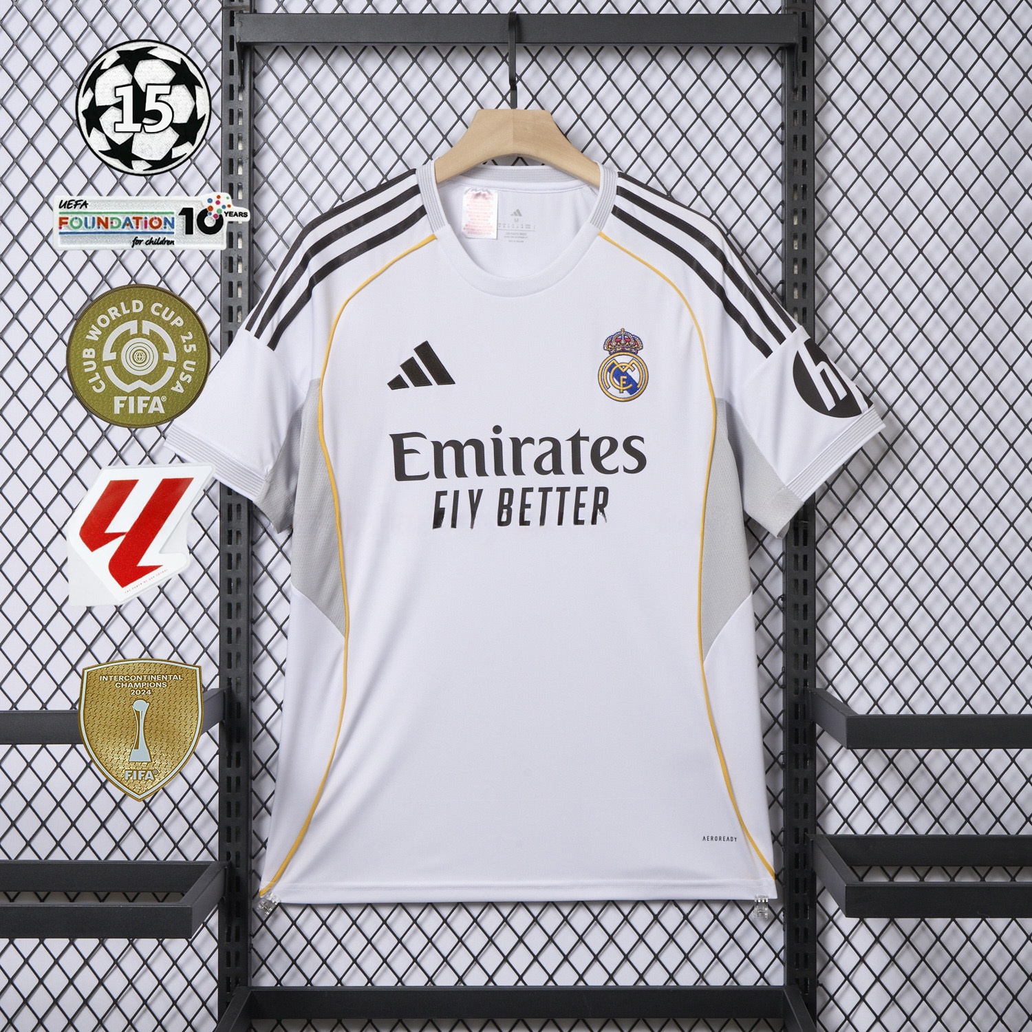 Real Madrid 25-26 Home White Jersey - Fans Version - ManixJersey
