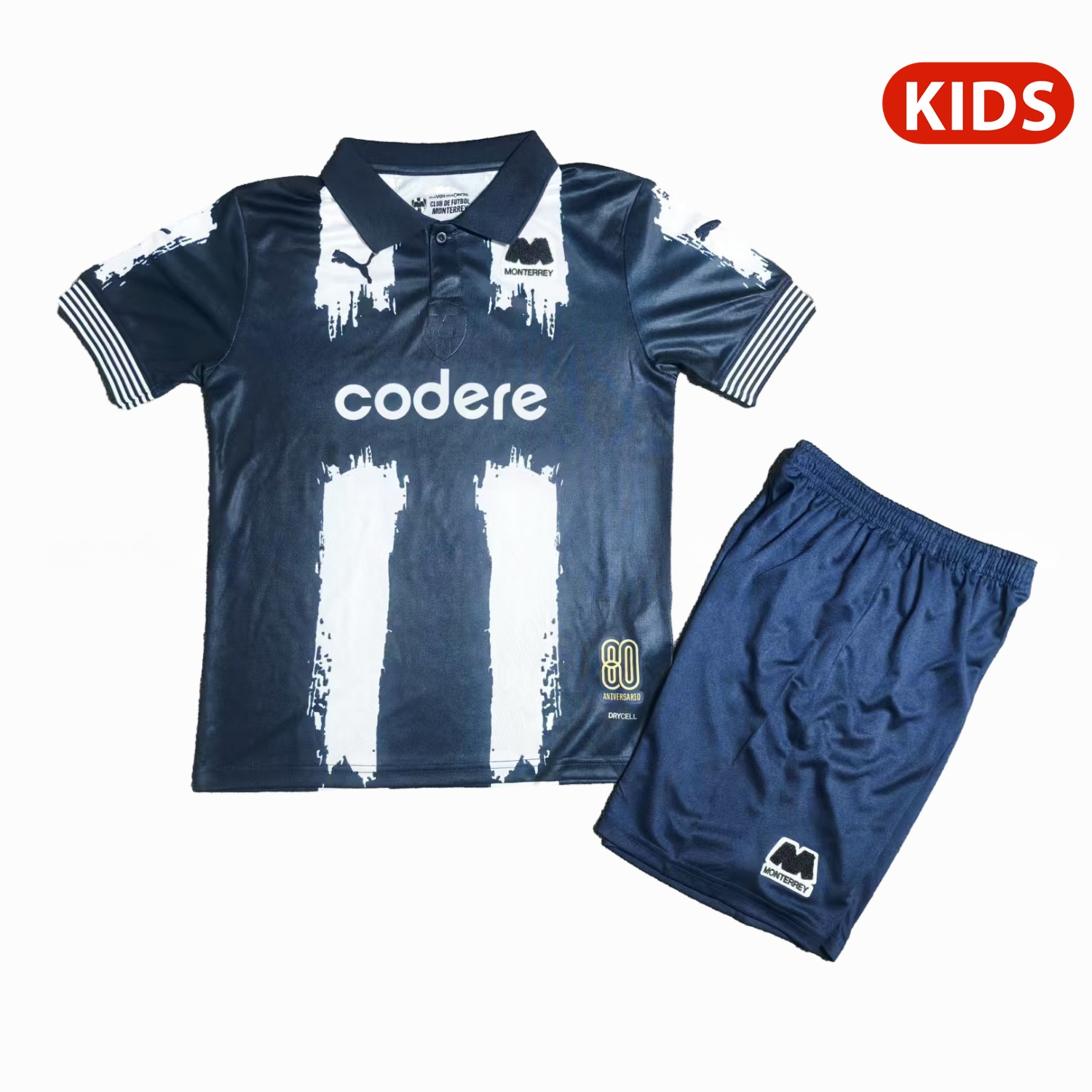 Rayados Monterrey 25-26 80th Anniversary Kids Kit - ManixJersey