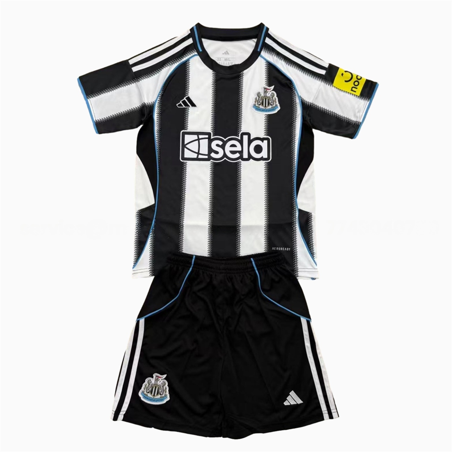 Newcastle United 25-26 Home Men's Adult Jersey Set - Fans Version - ManixJersey