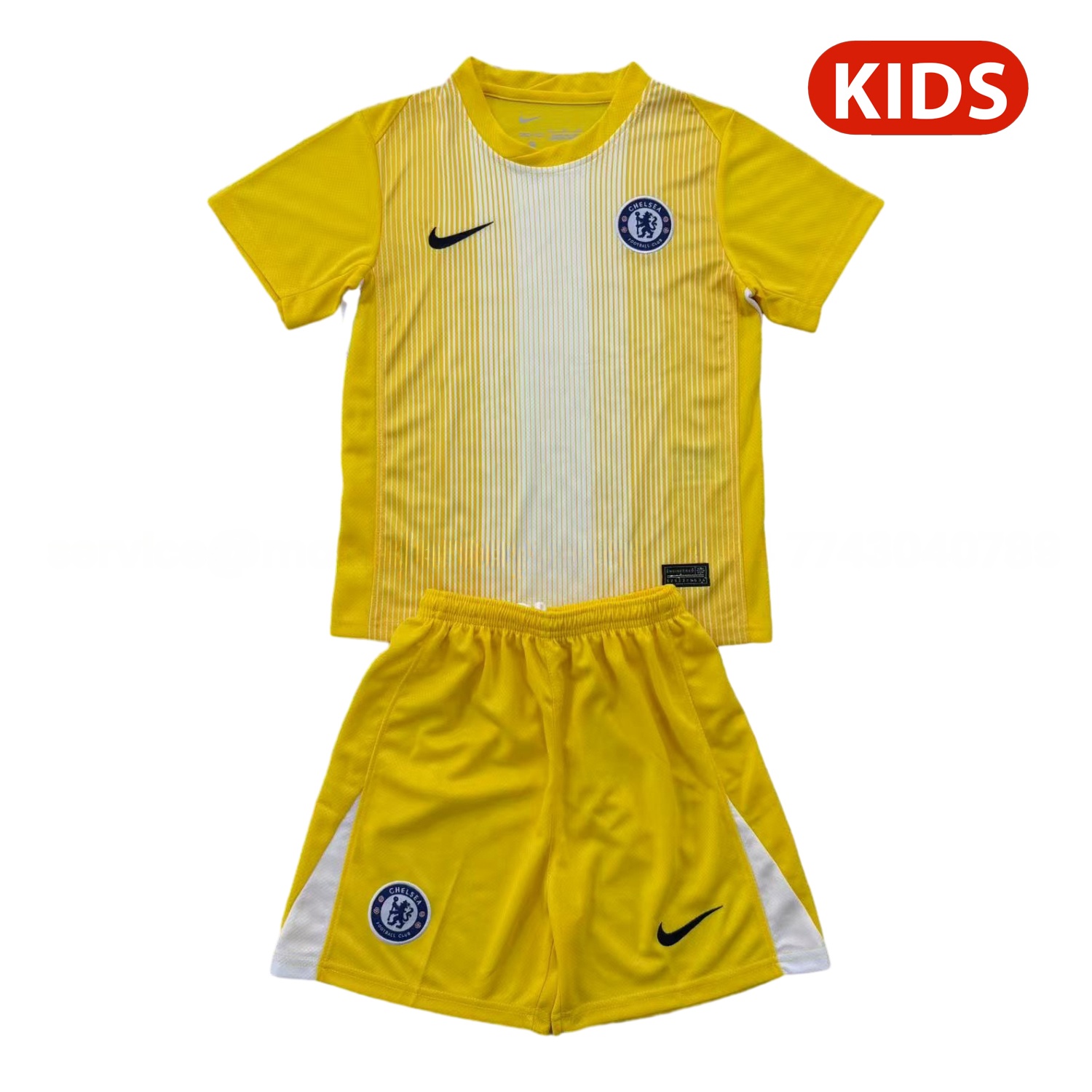 C.H.E.L.S.E.A 25-26 Yellow Goalkeeper Kids Kit - ManixJersey