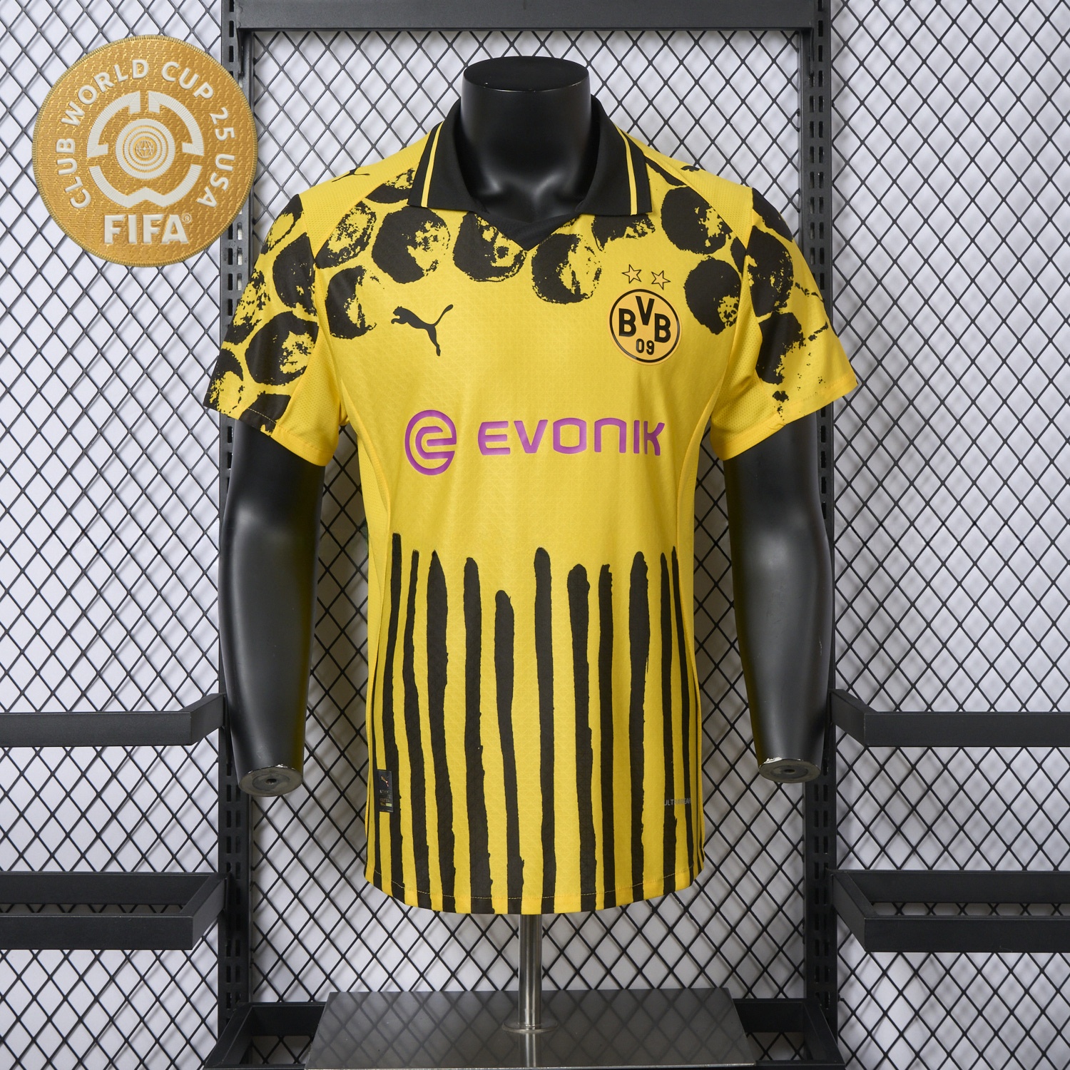 Dortmund 2025 Club World Cup Home Jersey With Chest Sponsor - Player Version - ManixJersey