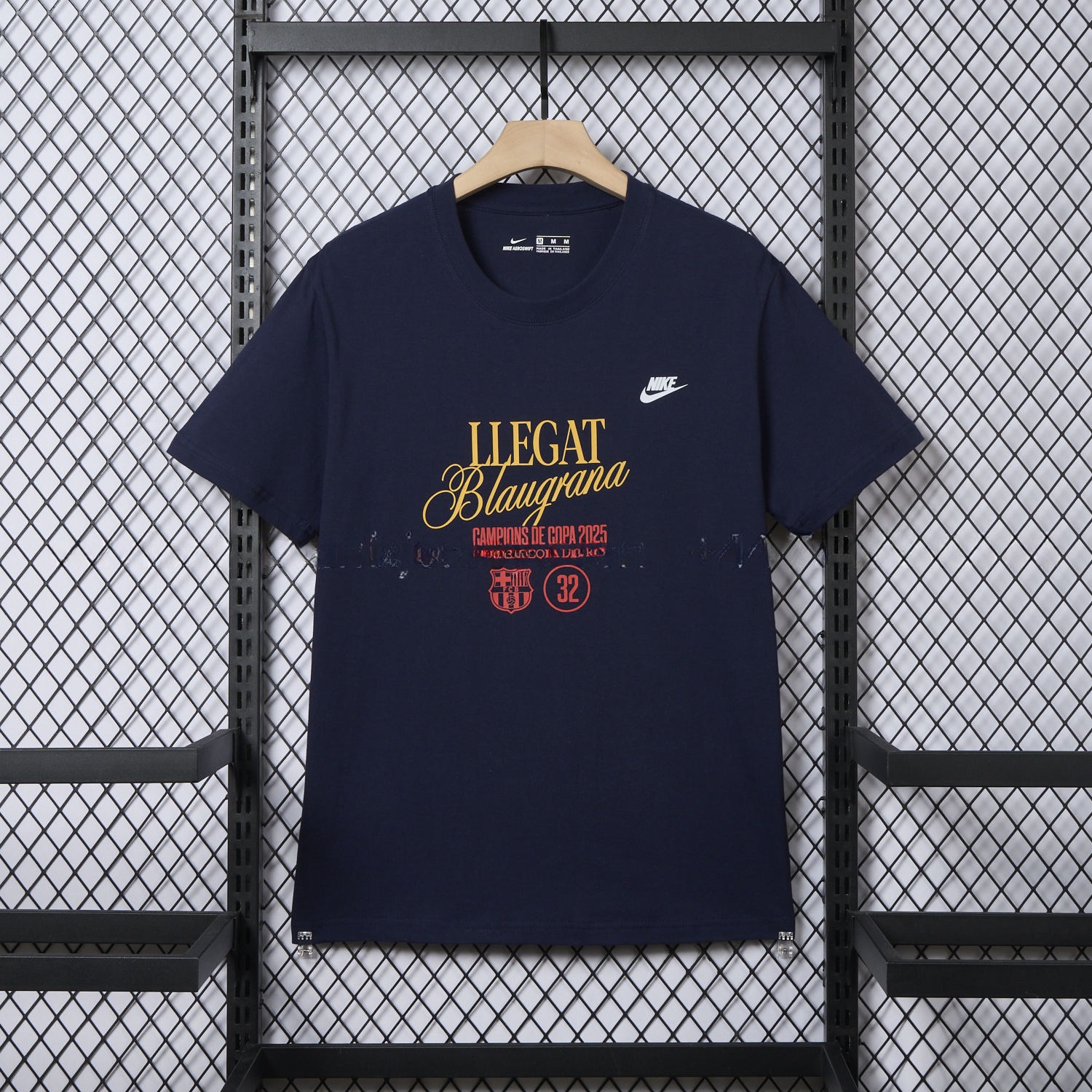 B.A.R.S.A 2025 Winners Copa Del Rey Deep Blue Commemorative T-shirt - ManixJersey