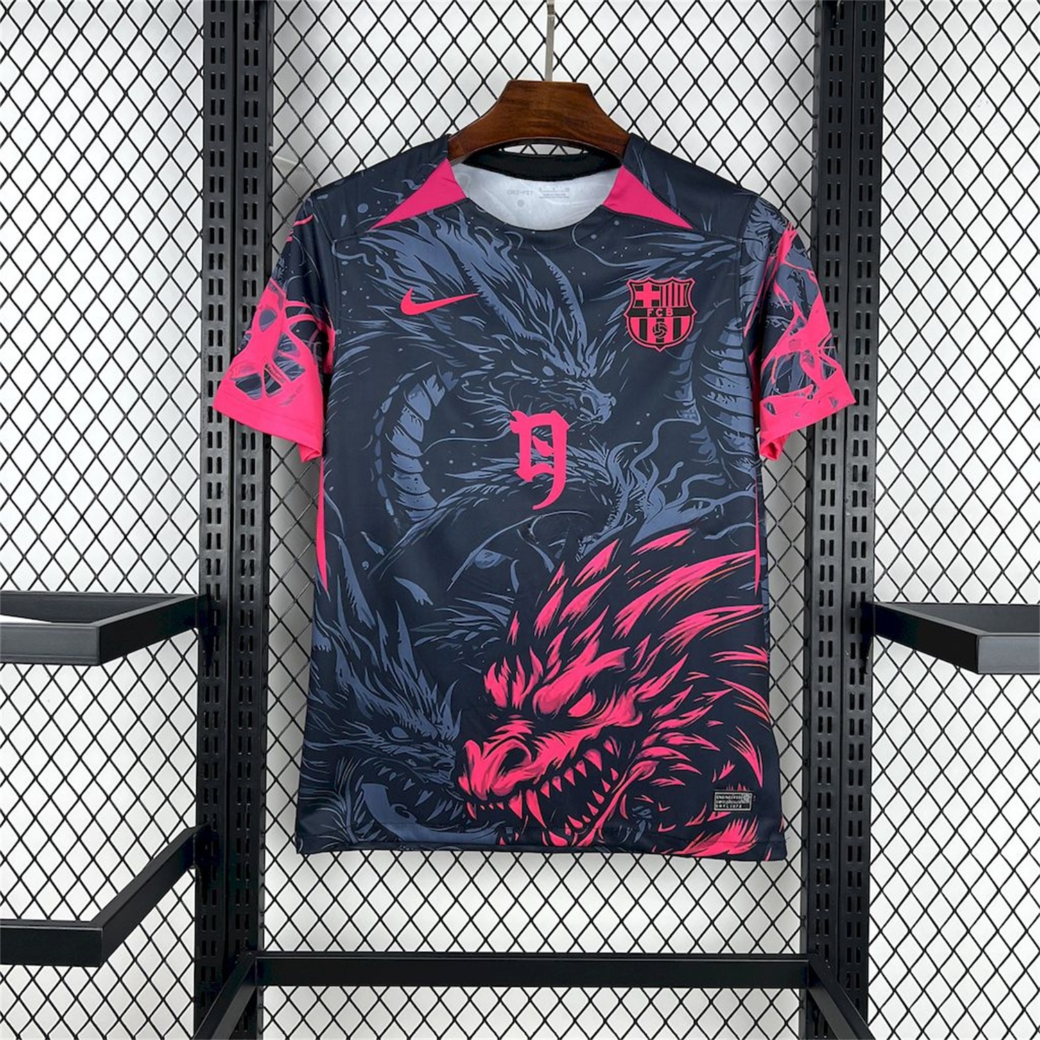 B.A.R.S.A 25-26 Pink & Black Dragon Black Special Jersey - Fans Version - ManixJersey