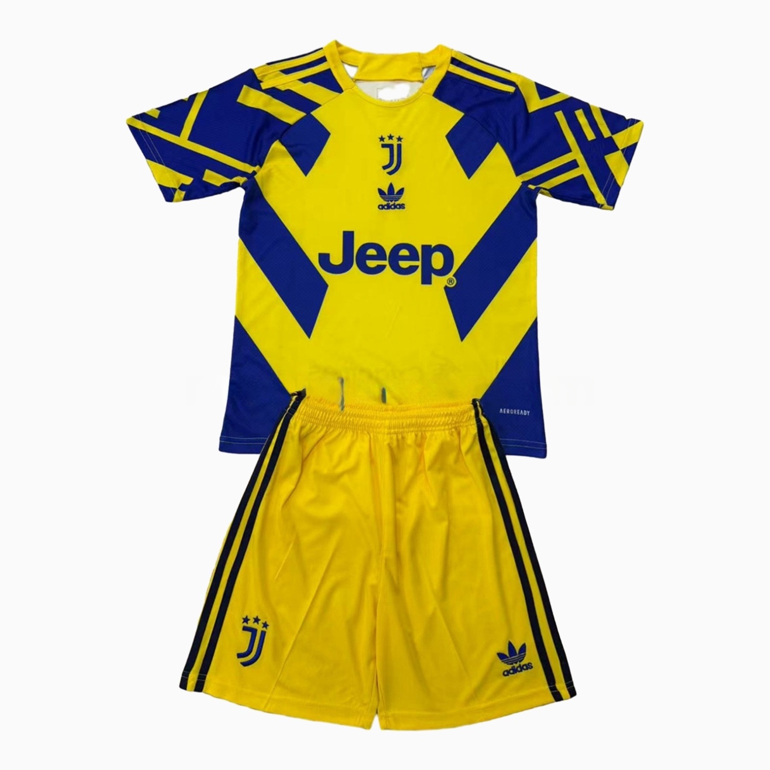 Juventus 24-25 Yellow Retro Style Kids Kit - ManixJersey