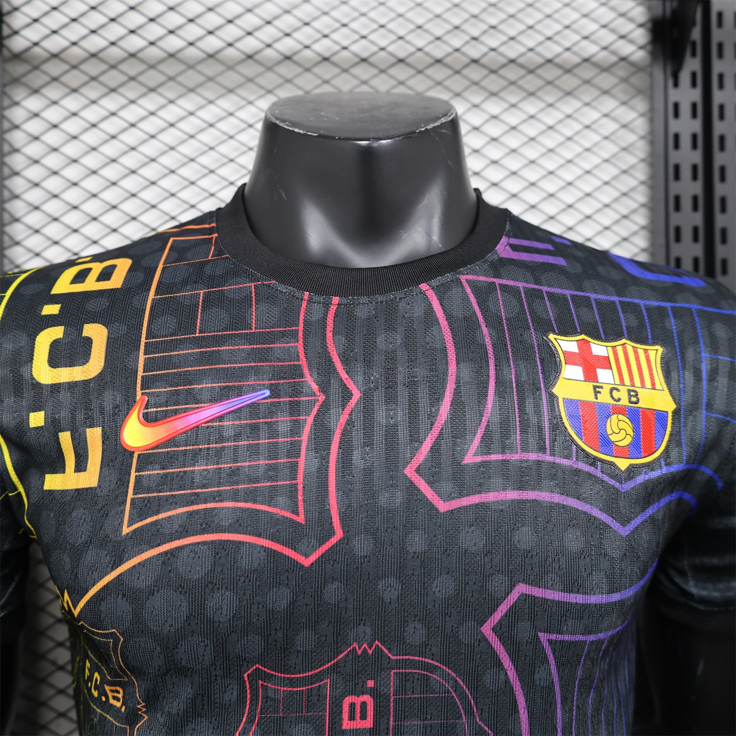 Barcelona 24-25 Black Fluorescent ICON Special Edition Jersey - Player Version - ManixJersey