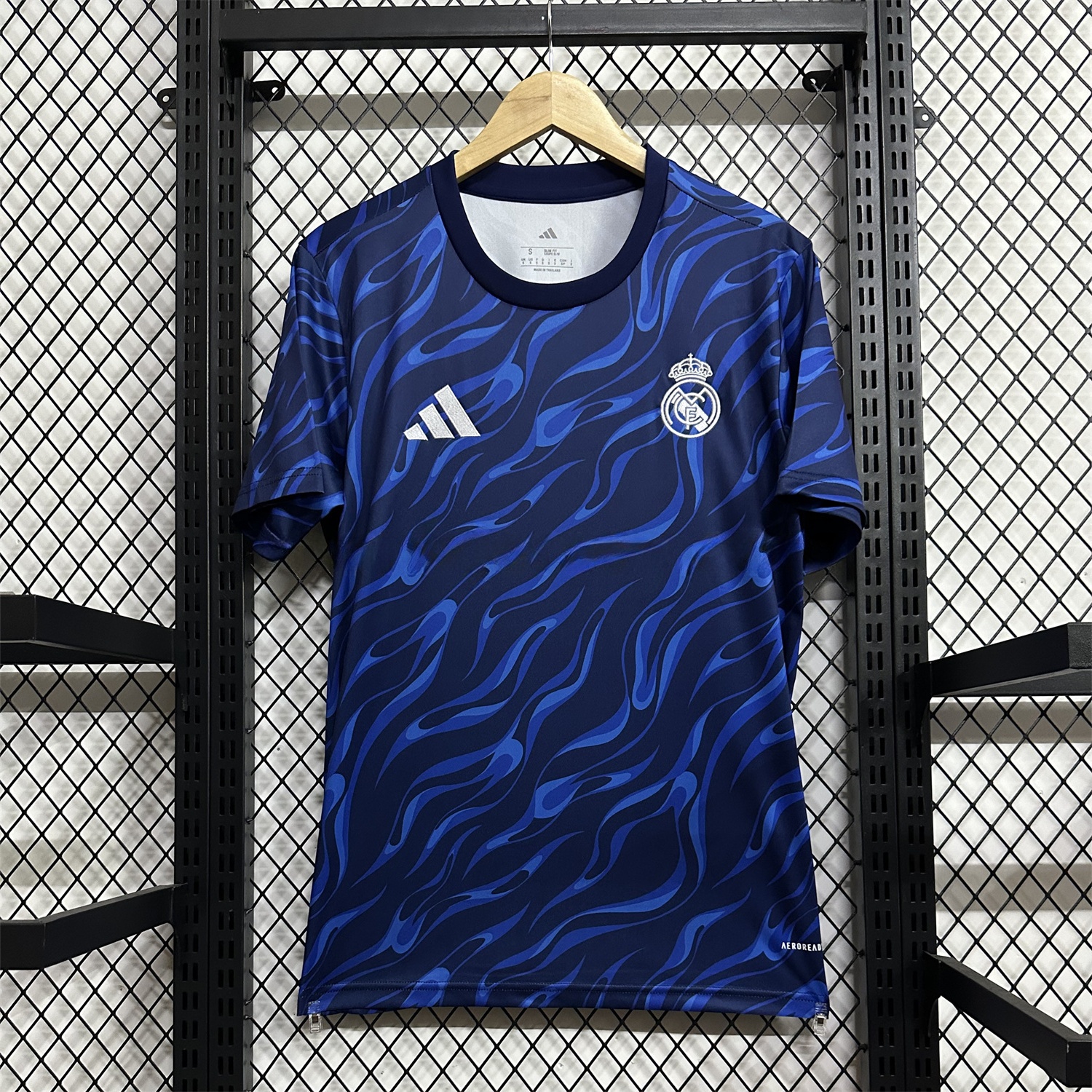 Real Madrid 24-25 Blue Black Ripple Special Edition Jersey - Fans Version - ManixJersey