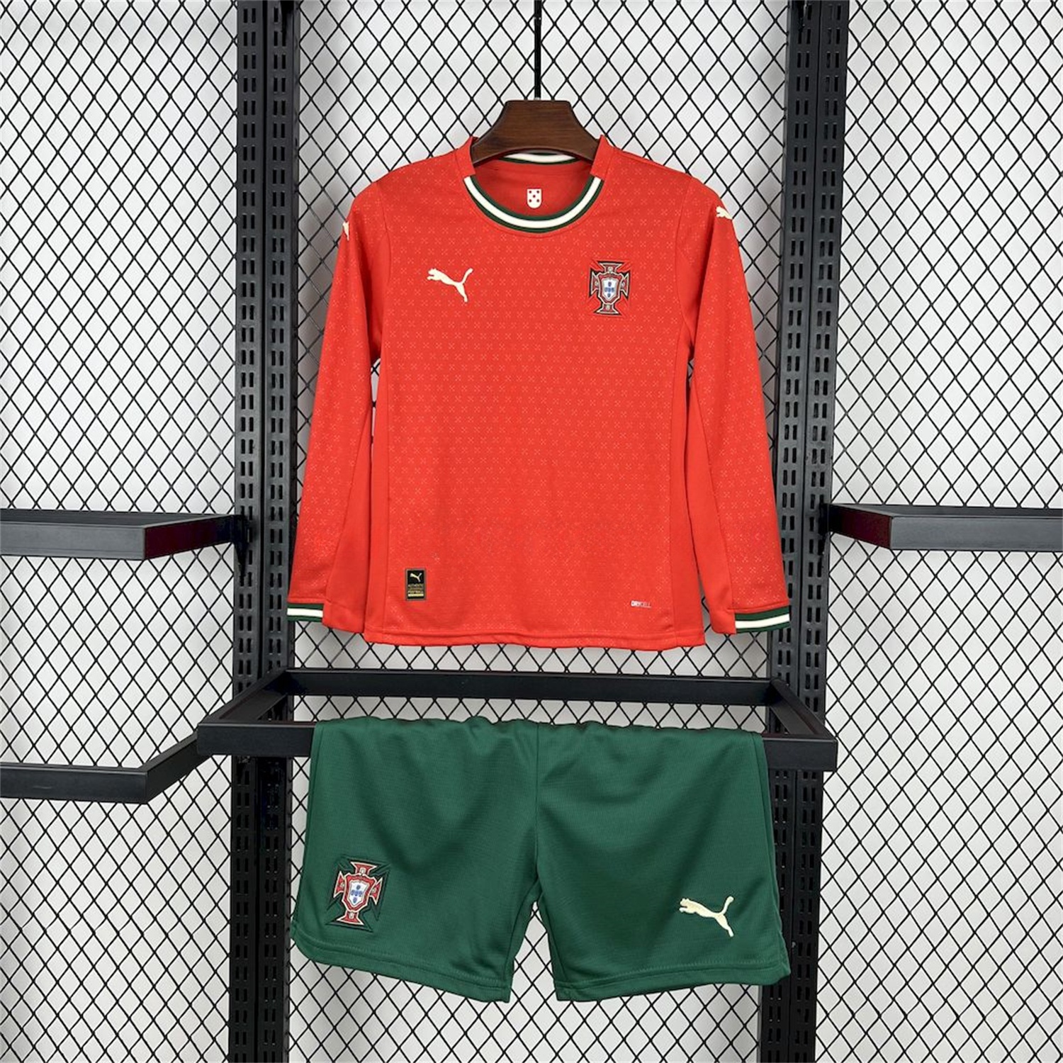 Portugal 2025-26 Home Long Sleeves Kids Kit - ManixJersey