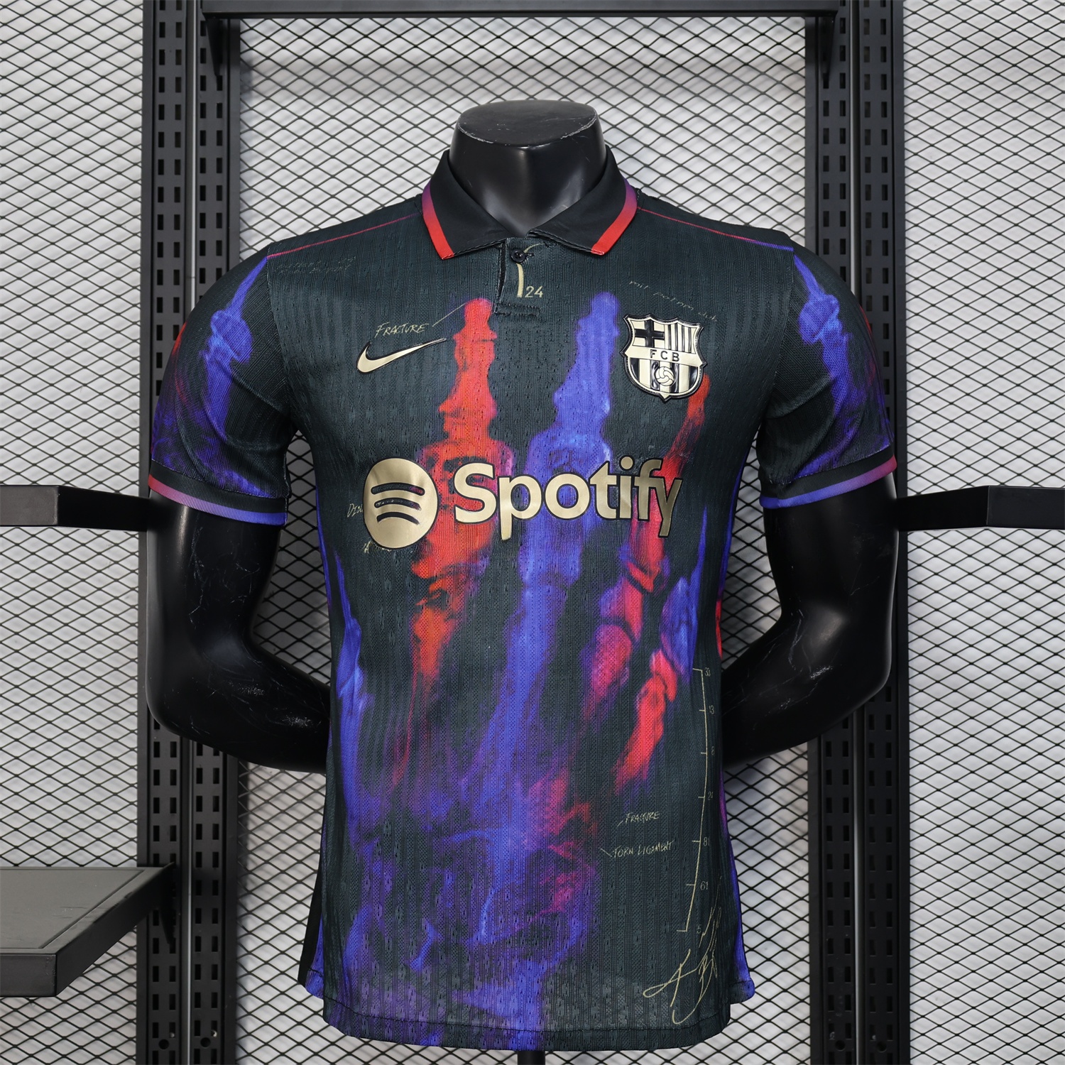 Barcelona 24-25 Red and Blue Hand Special Edition Jersey - Player Version - ManixJersey