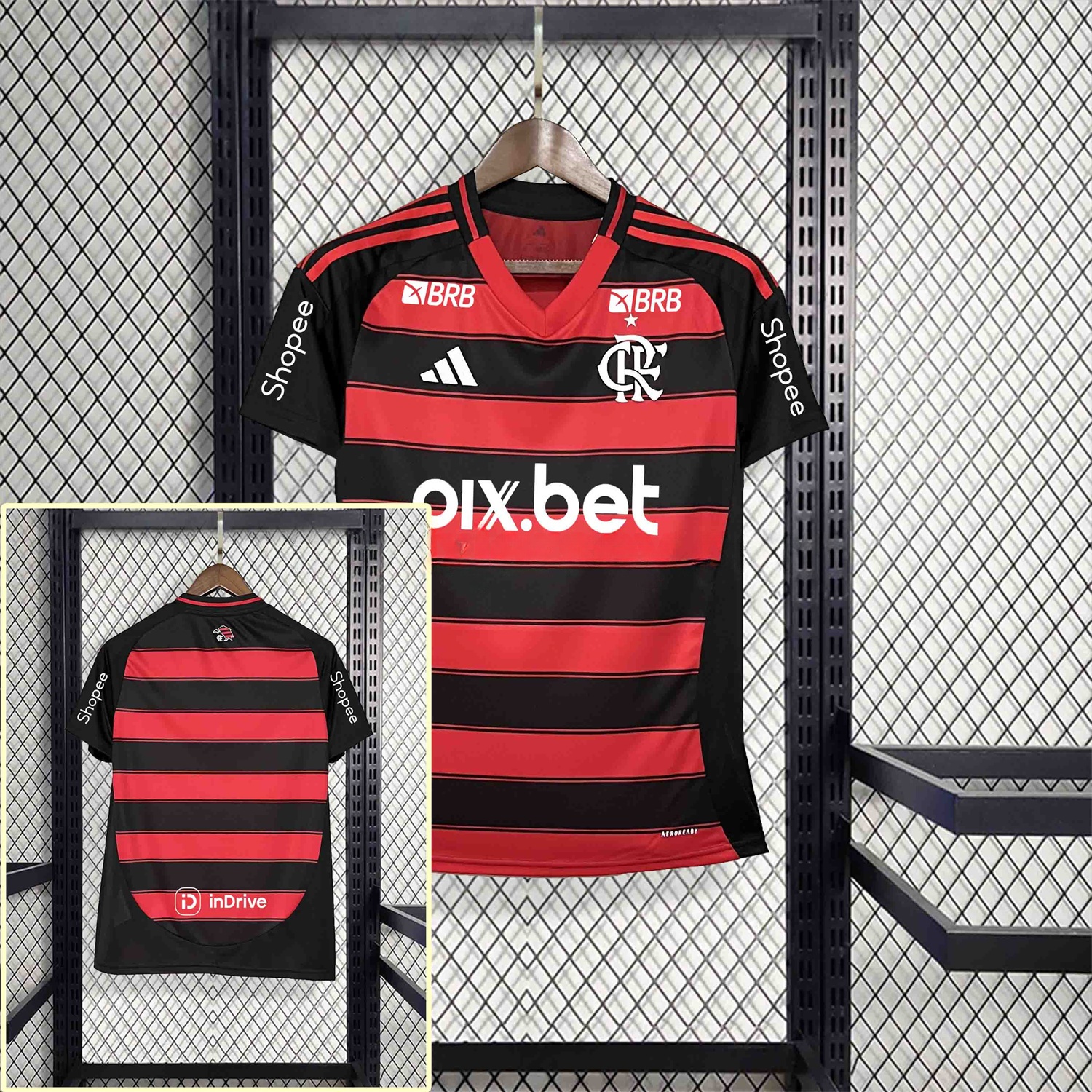 Women's Flamengo 25-26 Home Jersey with Sponsors - ManixJersey