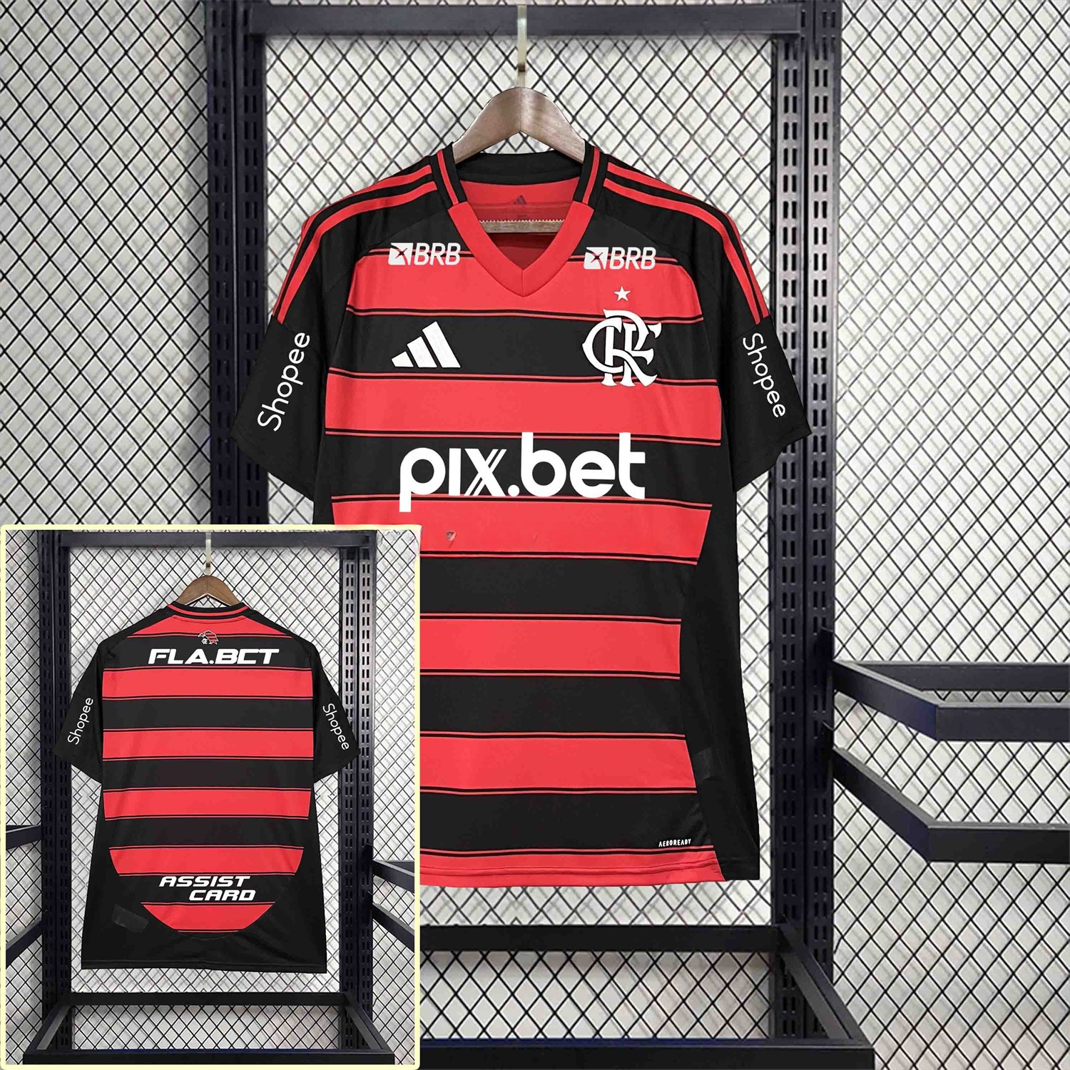 Flamengo 25-26 Home Jersey with Sponsors - Fans Version - ManixJersey