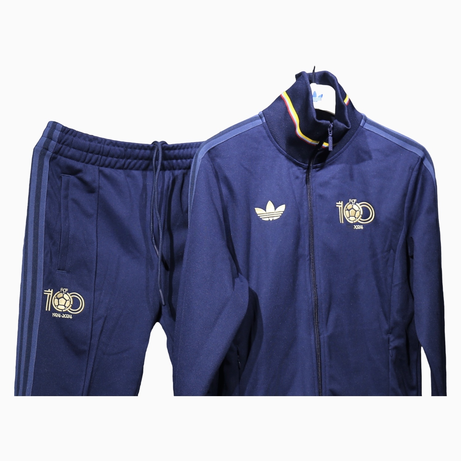 Colombia 2024 100th Anniversary Jacket Training Tracksuit - Deep Blue - ManixJersey