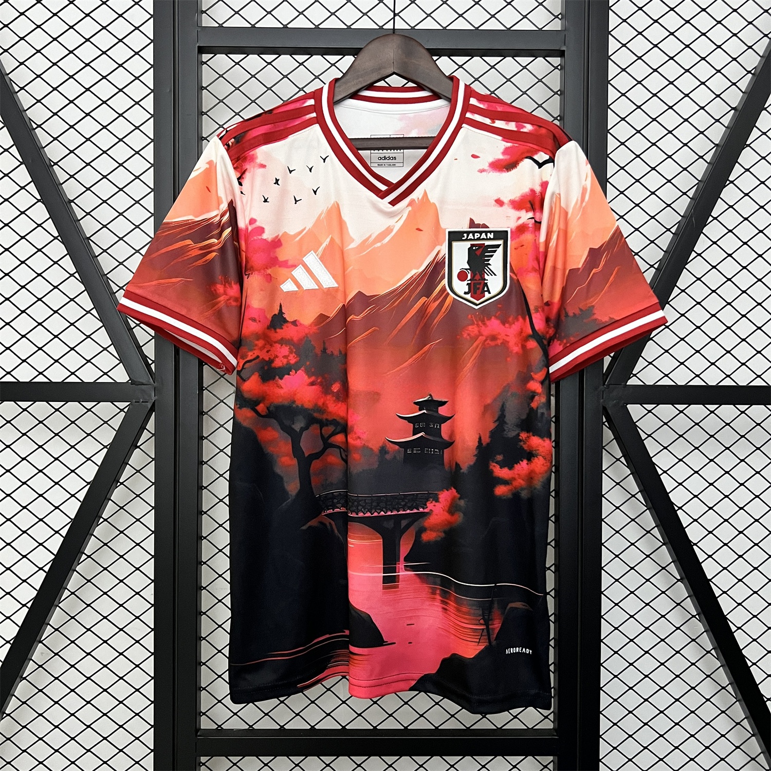Japan 2024 Cherry Blossoms under Mount Fuji Jersey - Fans Version - ManixJersey