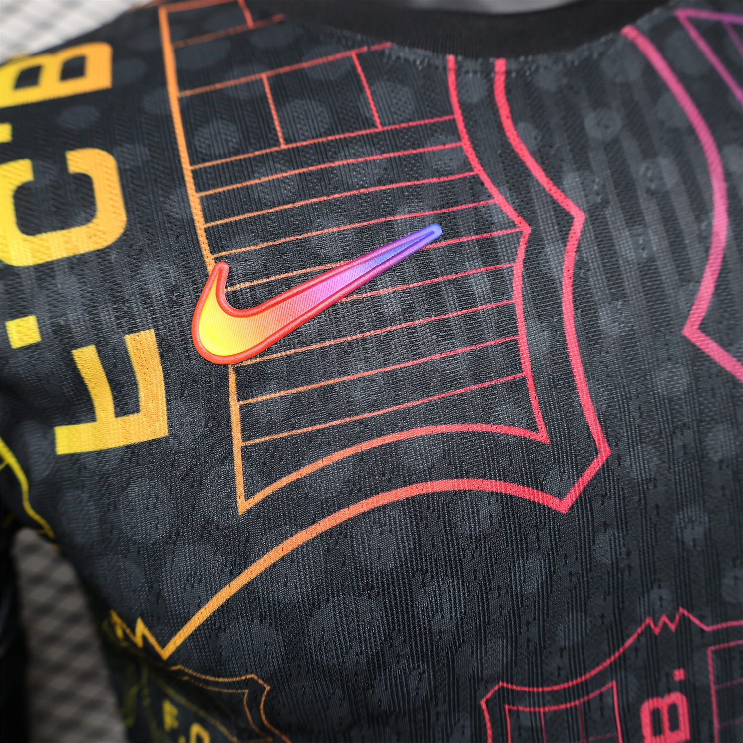 Barcelona 24-25 Black Fluorescent ICON Special Edition Jersey - Player Version - ManixJersey