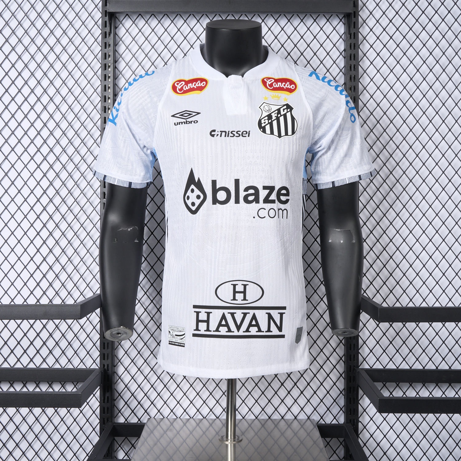 Santos 24-25 Home Jersey With Sponsors - Player Version - ManixJersey