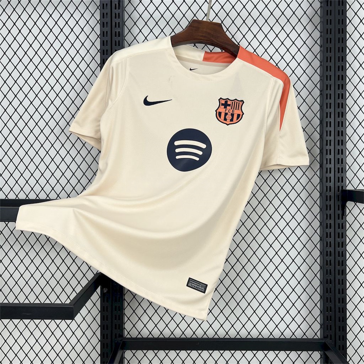 B.A.R.S.A 24-25 Off-white Pre-match Training Jersey - Fans Version - ManixJersey