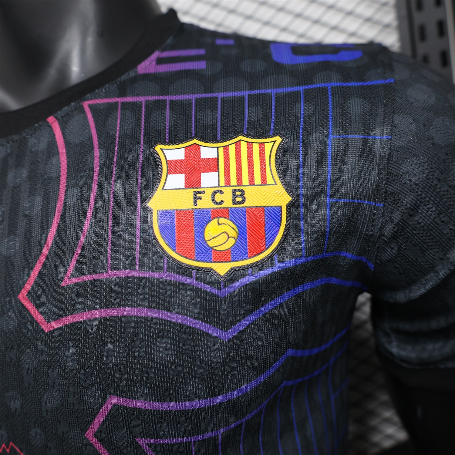 Barcelona 24-25 Black Fluorescent ICON Special Edition Jersey - Player Version - ManixJersey