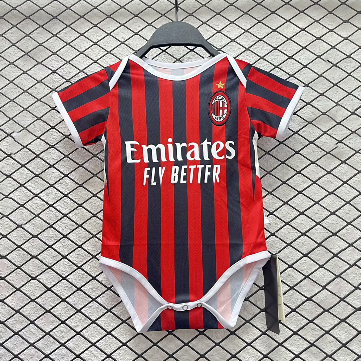 AC Milan 24-25 Home Baby Crawling Suit - ManixJersey